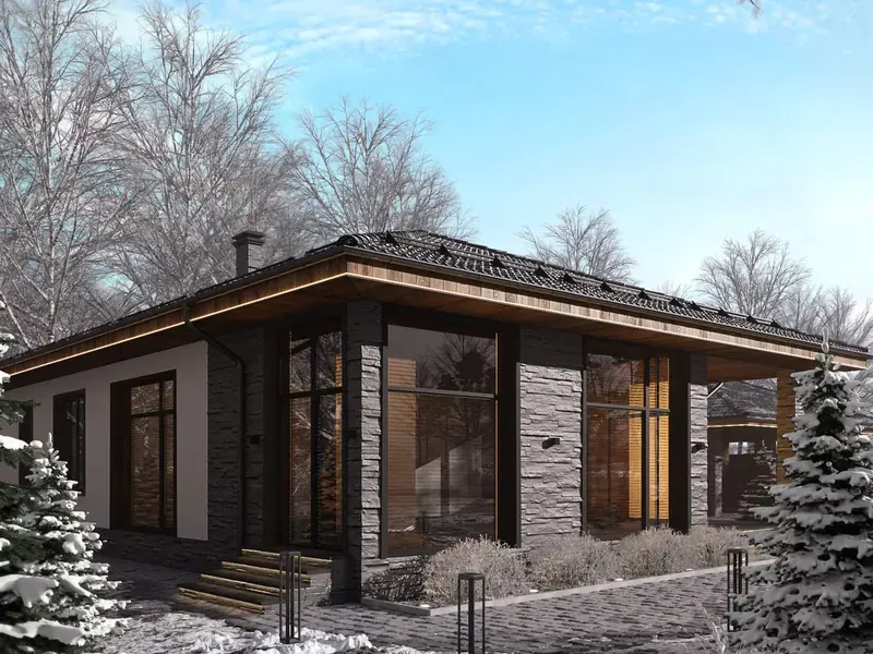 Design project by BODES® STUDIO — House Architectural Design Project, 110 m², Kyiv, Kyiv