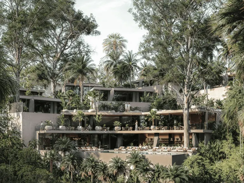 Projekt BODES® STUDIO — Projekt architektoniczny osiedla mieszkaniowego, 6507 m², Bali, Ubud, Bali, Ubud