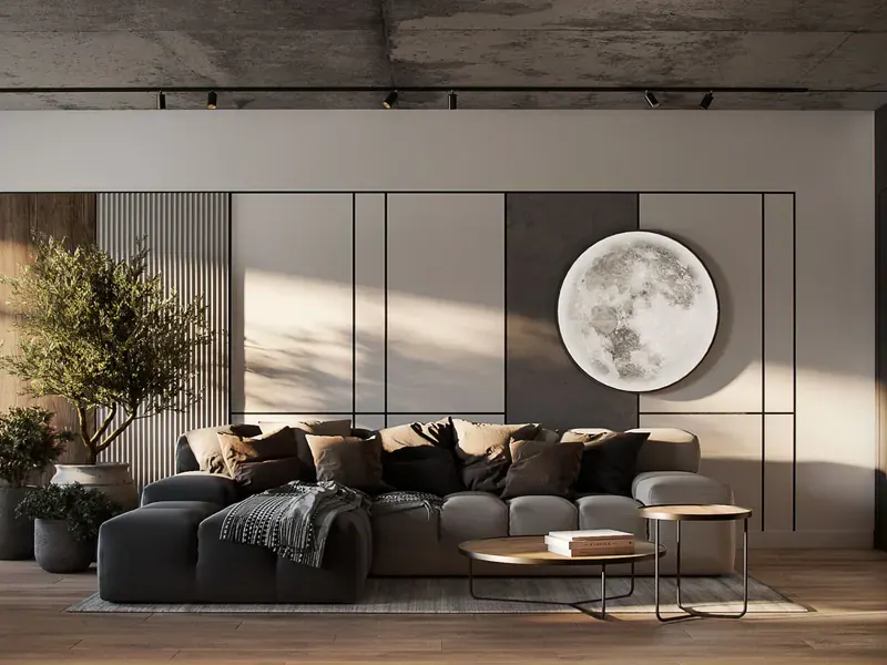 Projekt BODES® STUDIO — Projekt wnętrza mieszkania, 62 m², Kraków, Kraków