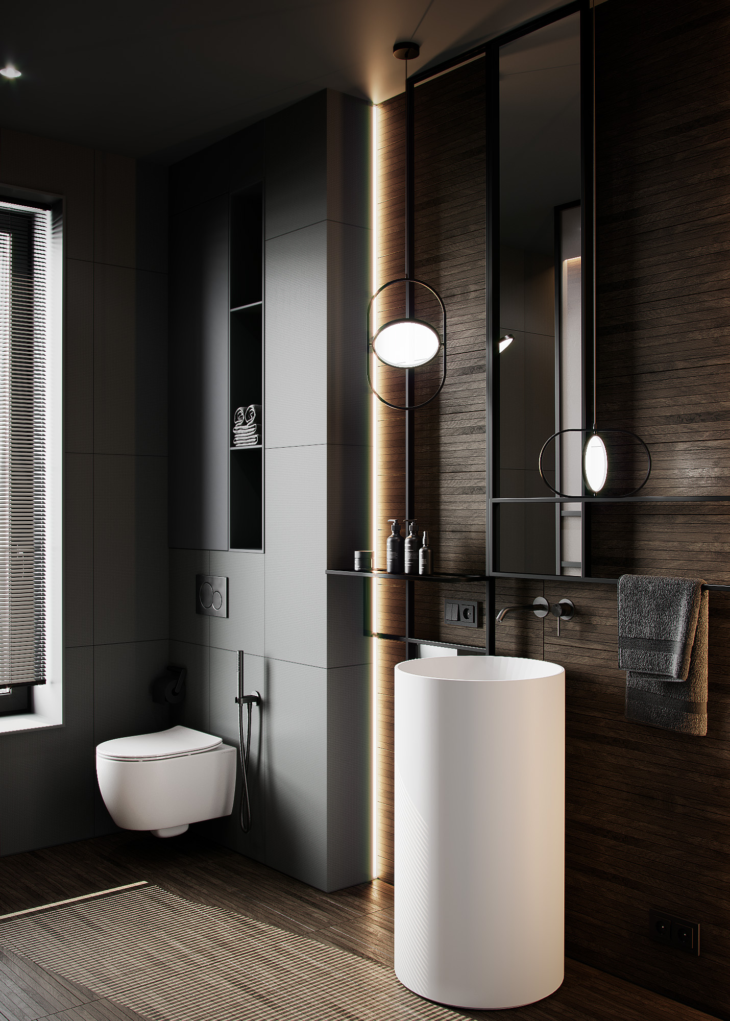 Modern Country House in Dark Tones — image 45