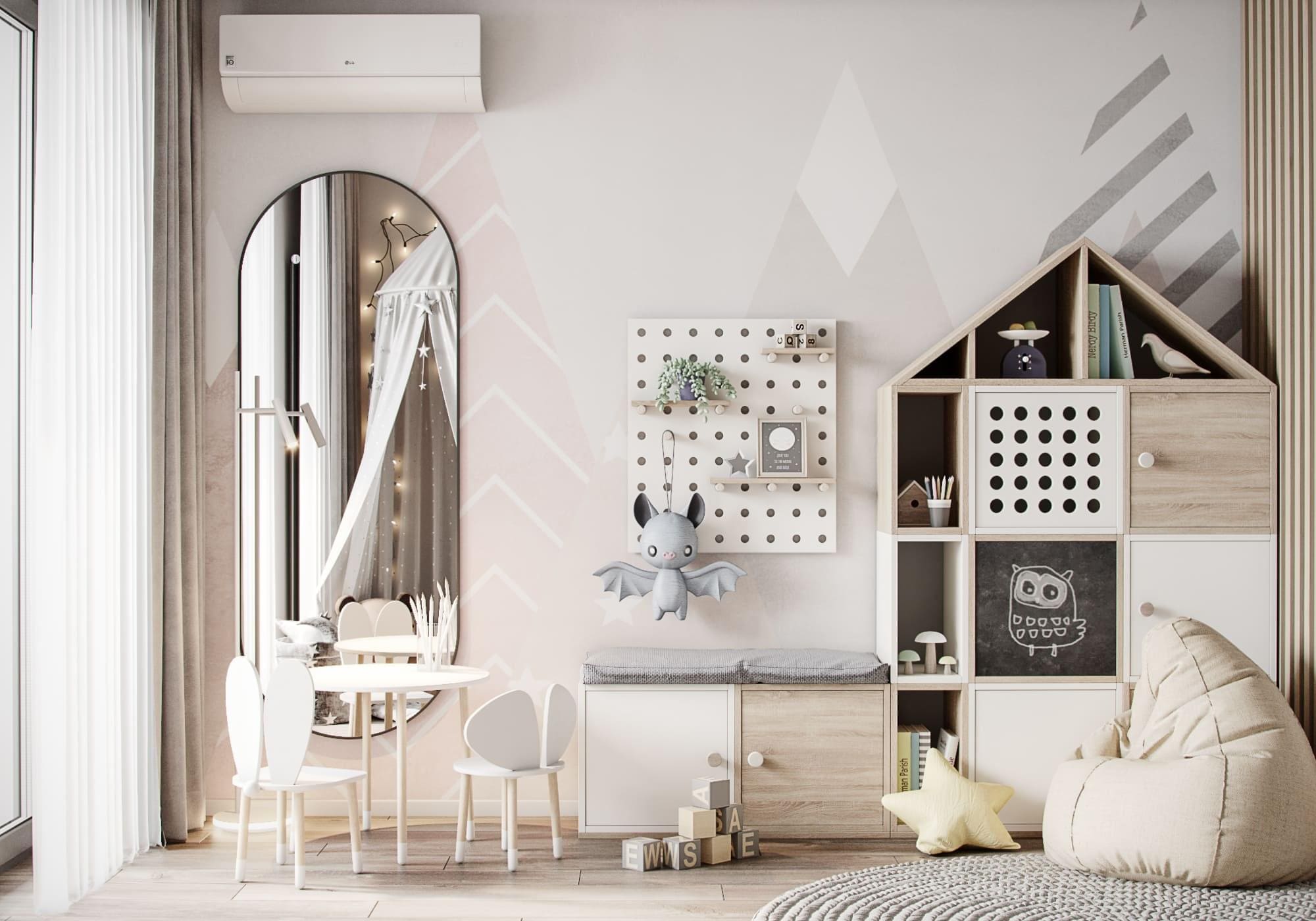 Stylish warm apartment in a modern style, childroom, photo 20