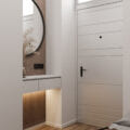 Duplex apartment in Scandinavian style, hall, photo 1