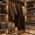 Duplex apartment in Scandinavian style, wardrobe, photo 24