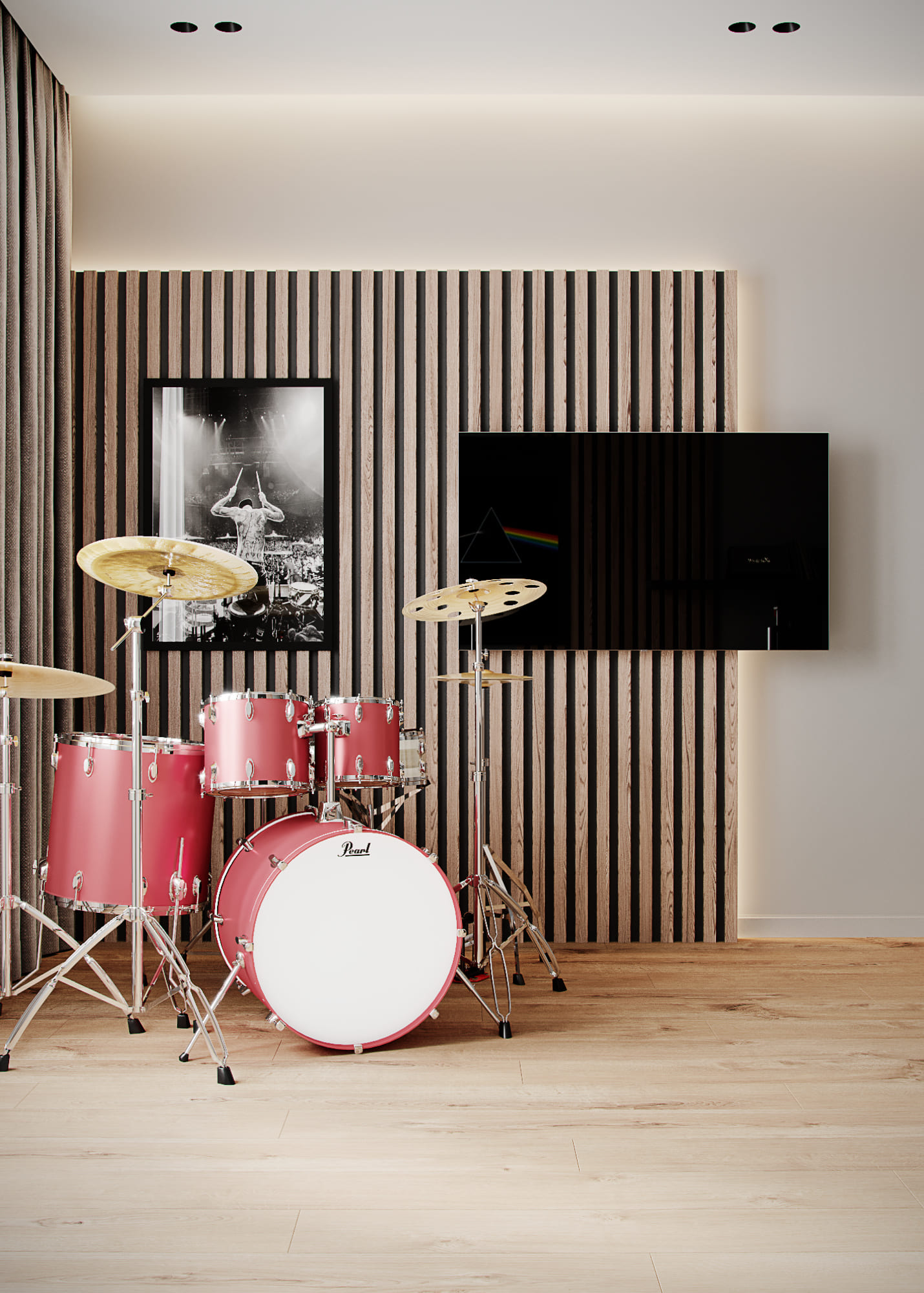 Functional apartment for a family of musicians, cabinet, photo 23