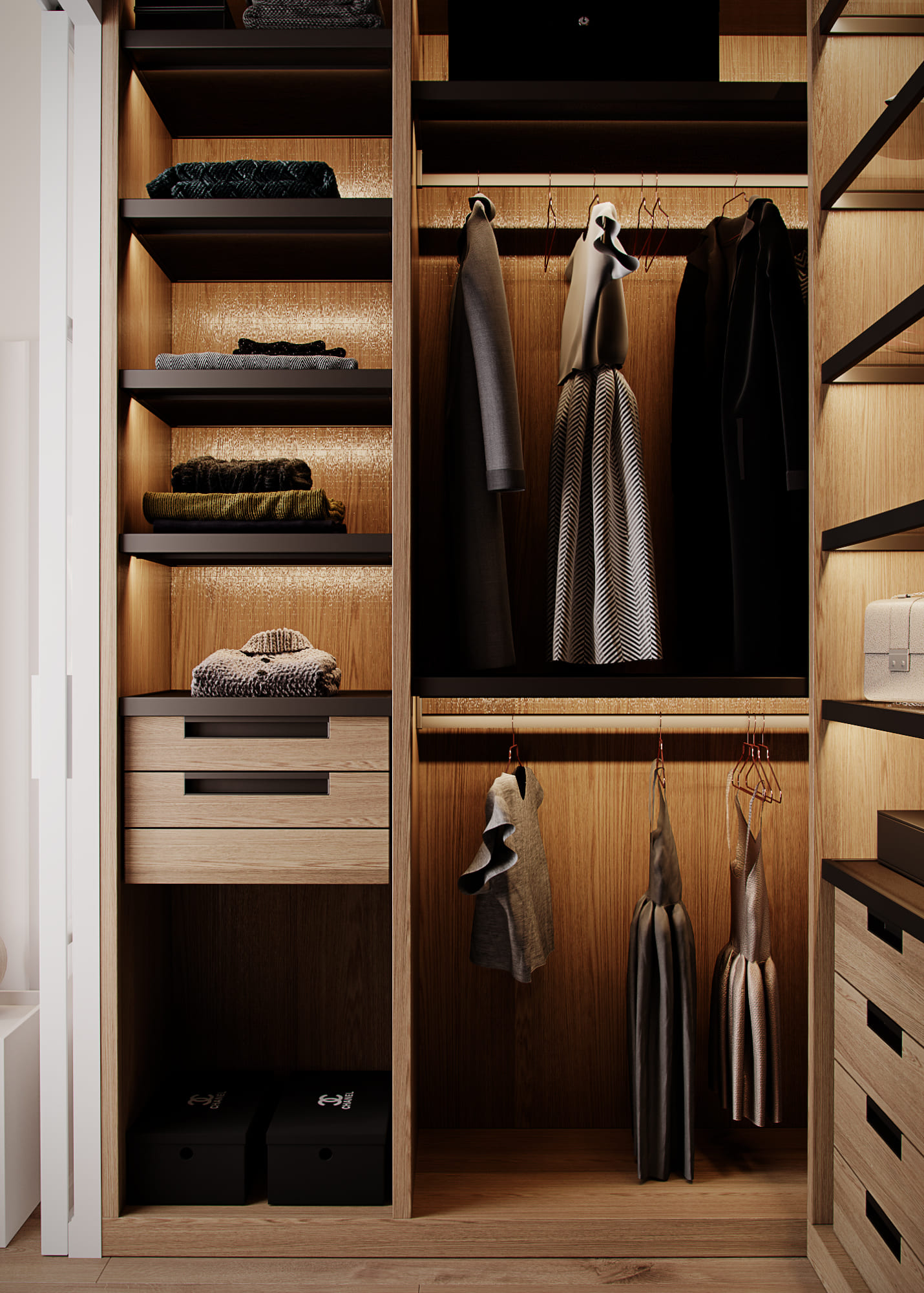 Functional apartment for a family of musicians, wardrobe, photo 2