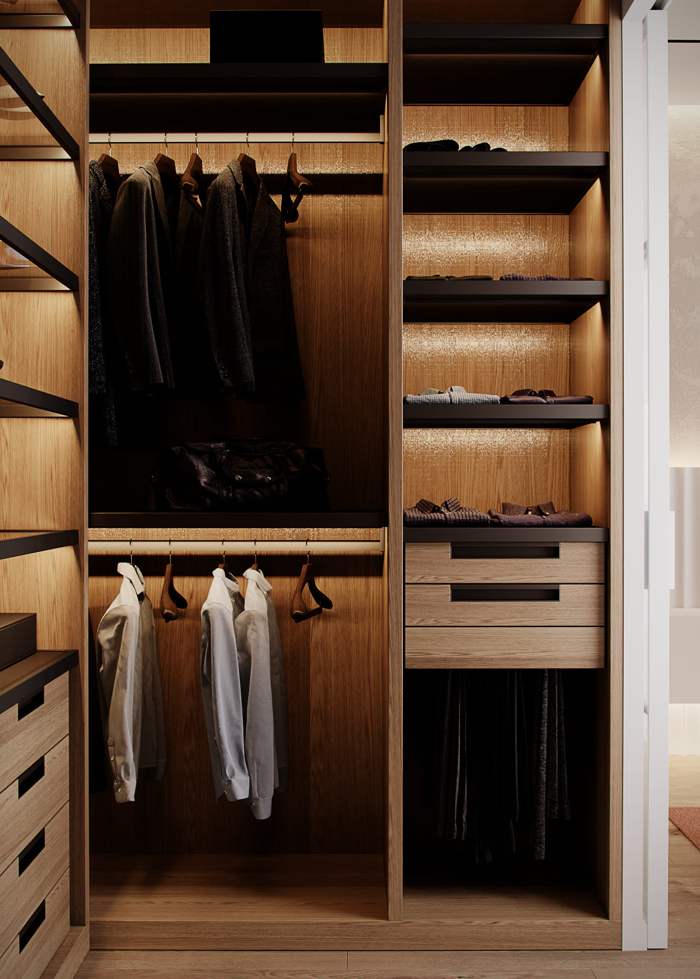 Functional apartment for a family of musicians, wardrobe, photo 1