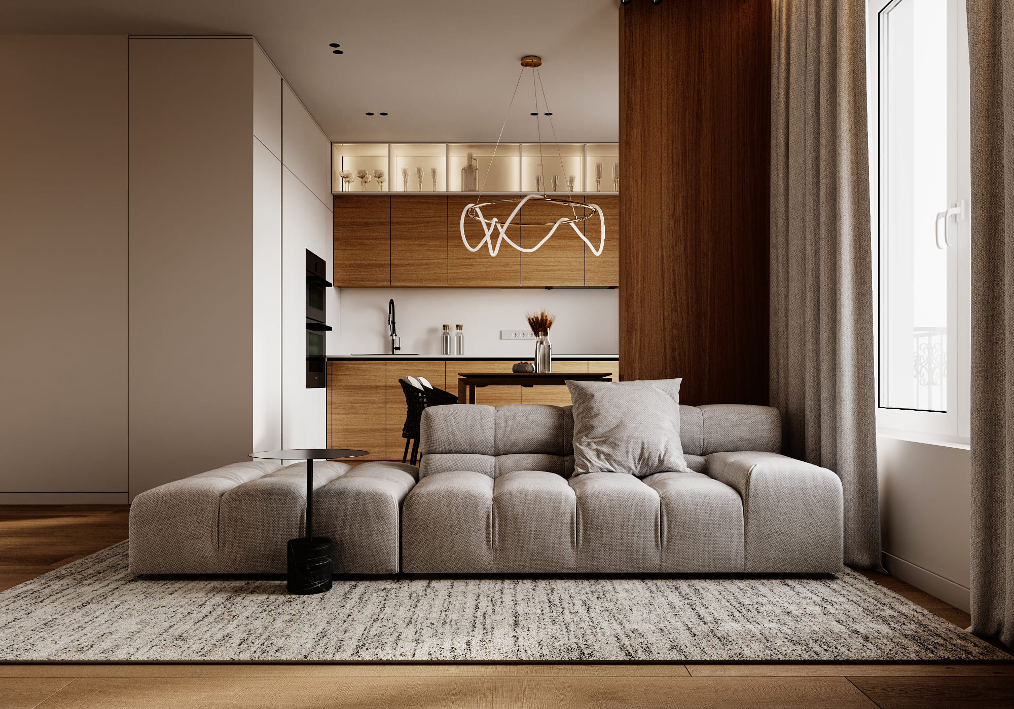 Apartment Interior Design Project, 72 m², Brussels — image 1