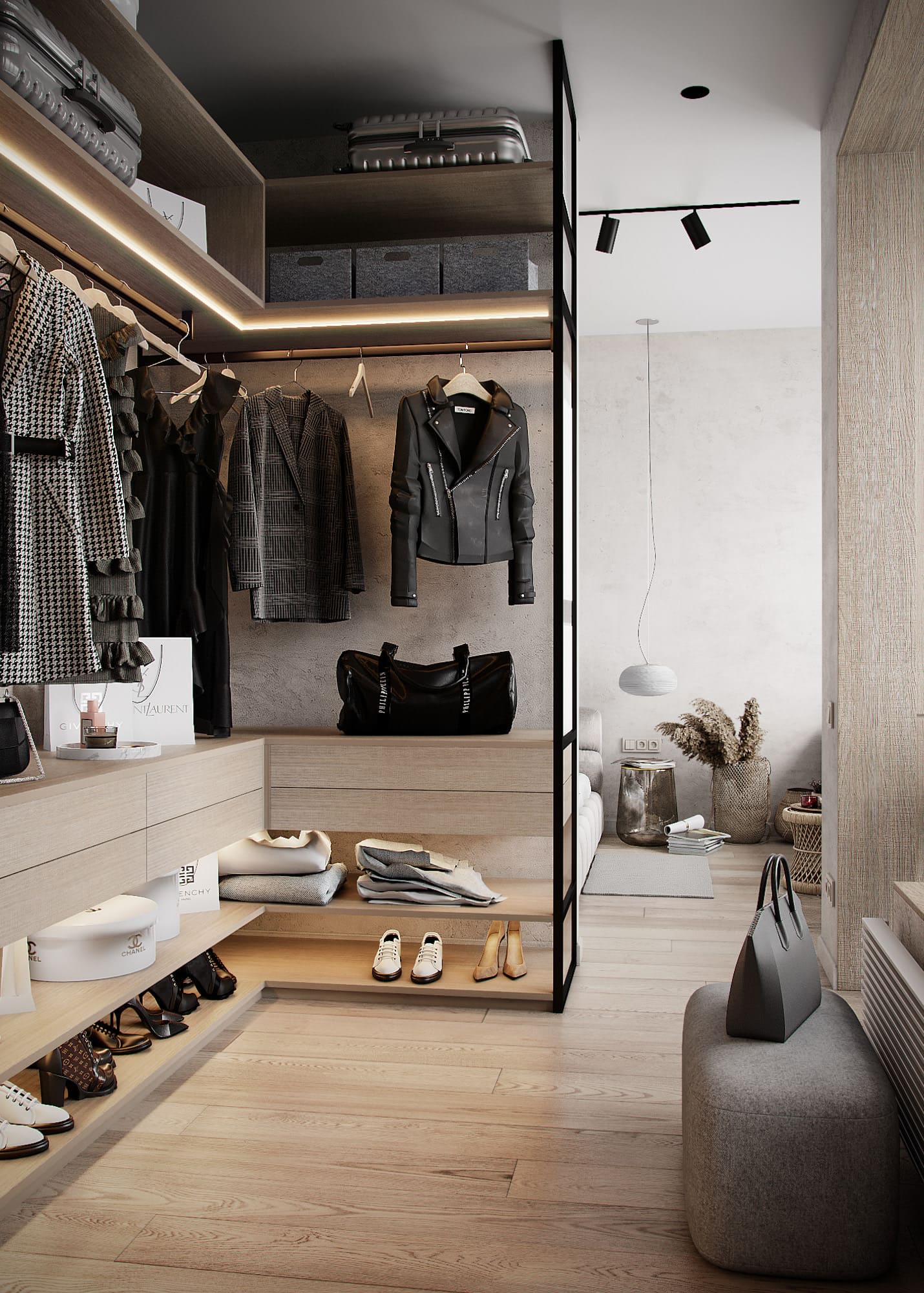 A spacious apartment for a young couple, wardrobe, photo 19