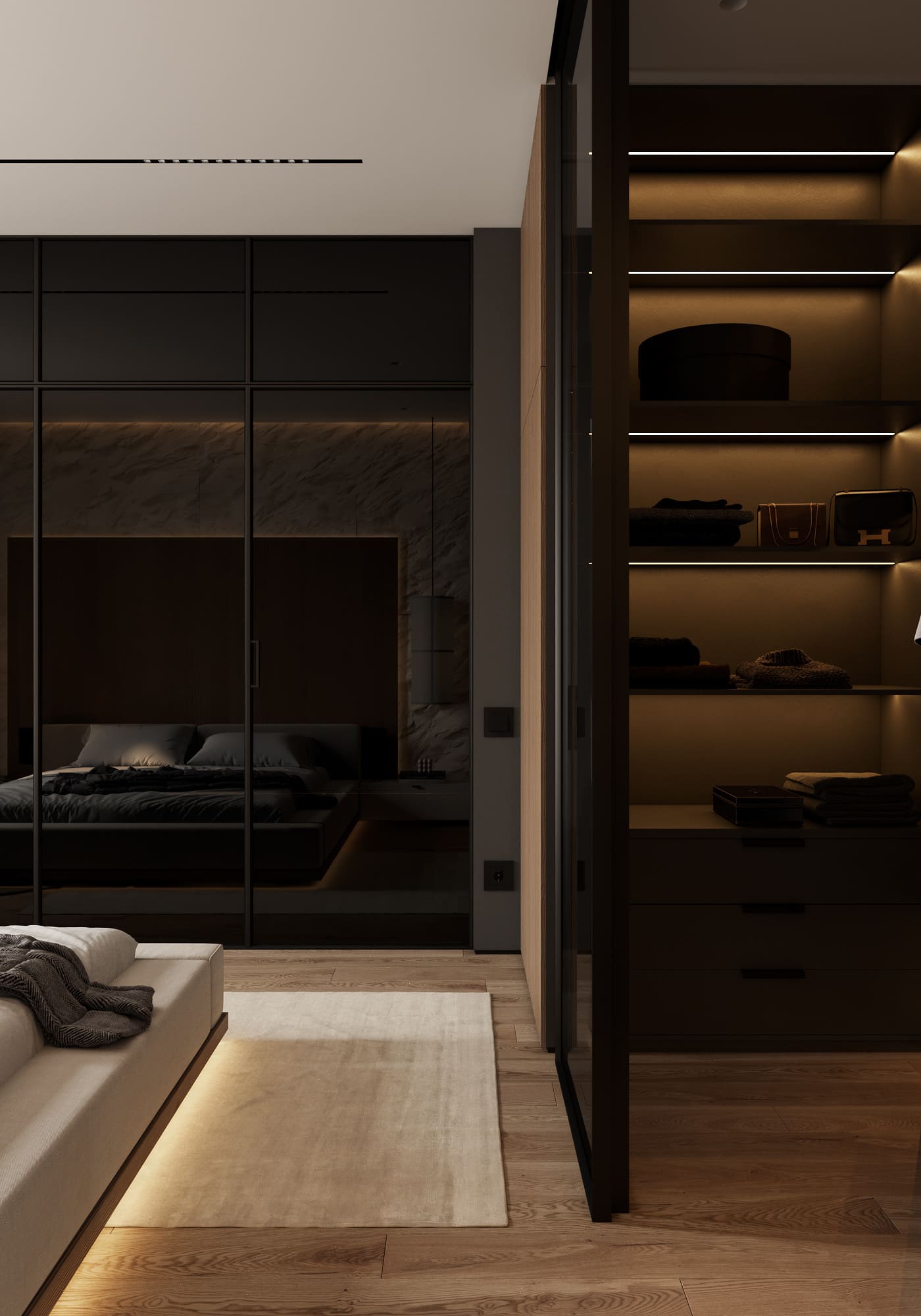 Apartment for a young couple, wardrobe, photo 3