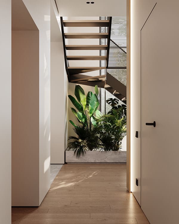 Сучасний будинок з елементами мінімалізму, коридор, фото 159