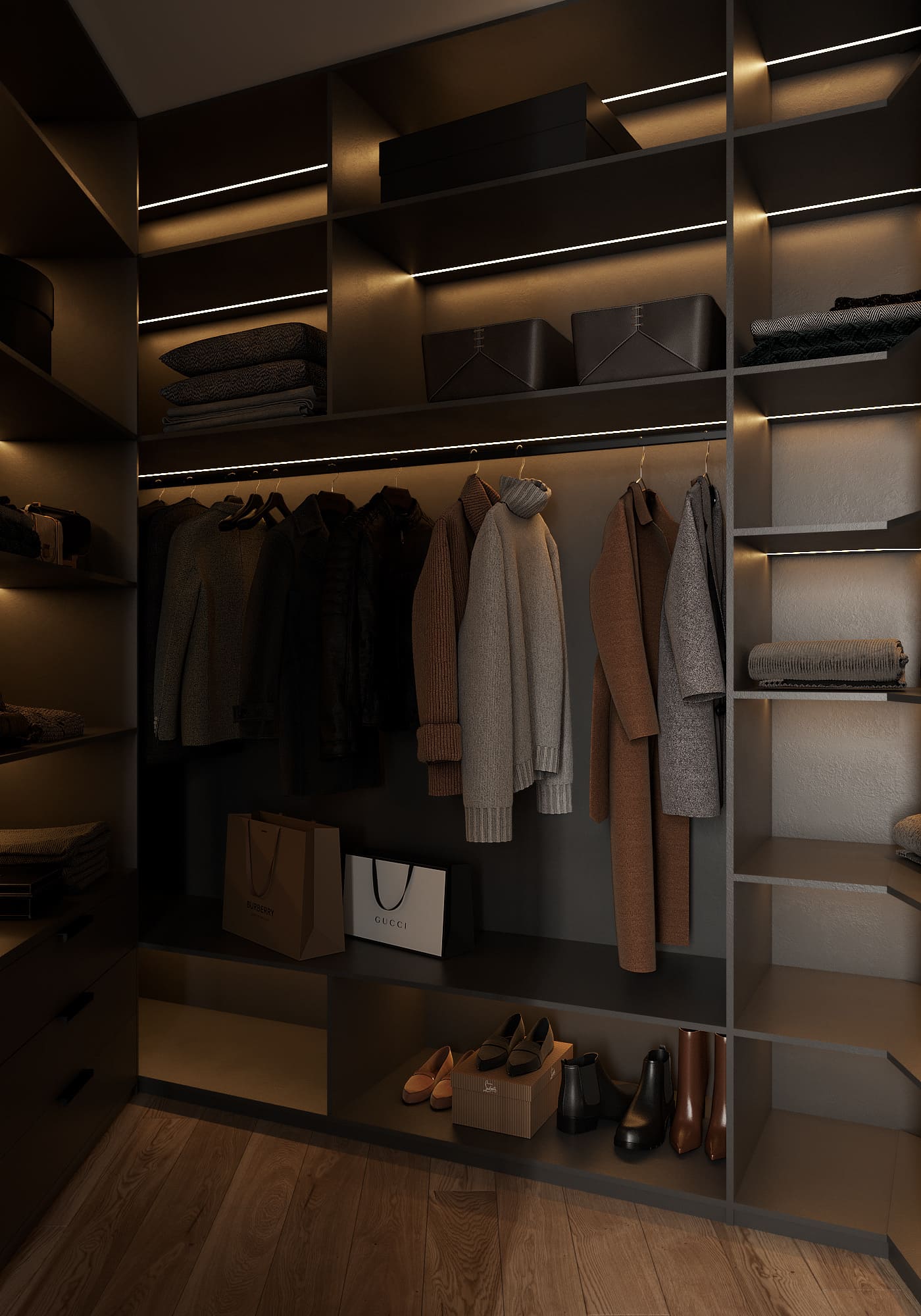 Apartment for a young couple, wardrobe, photo 1