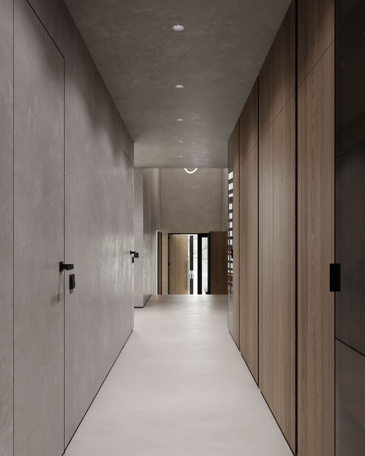 Простора дворівнева квартира для пари з вабі-сабі елементами, коридор, фото 51