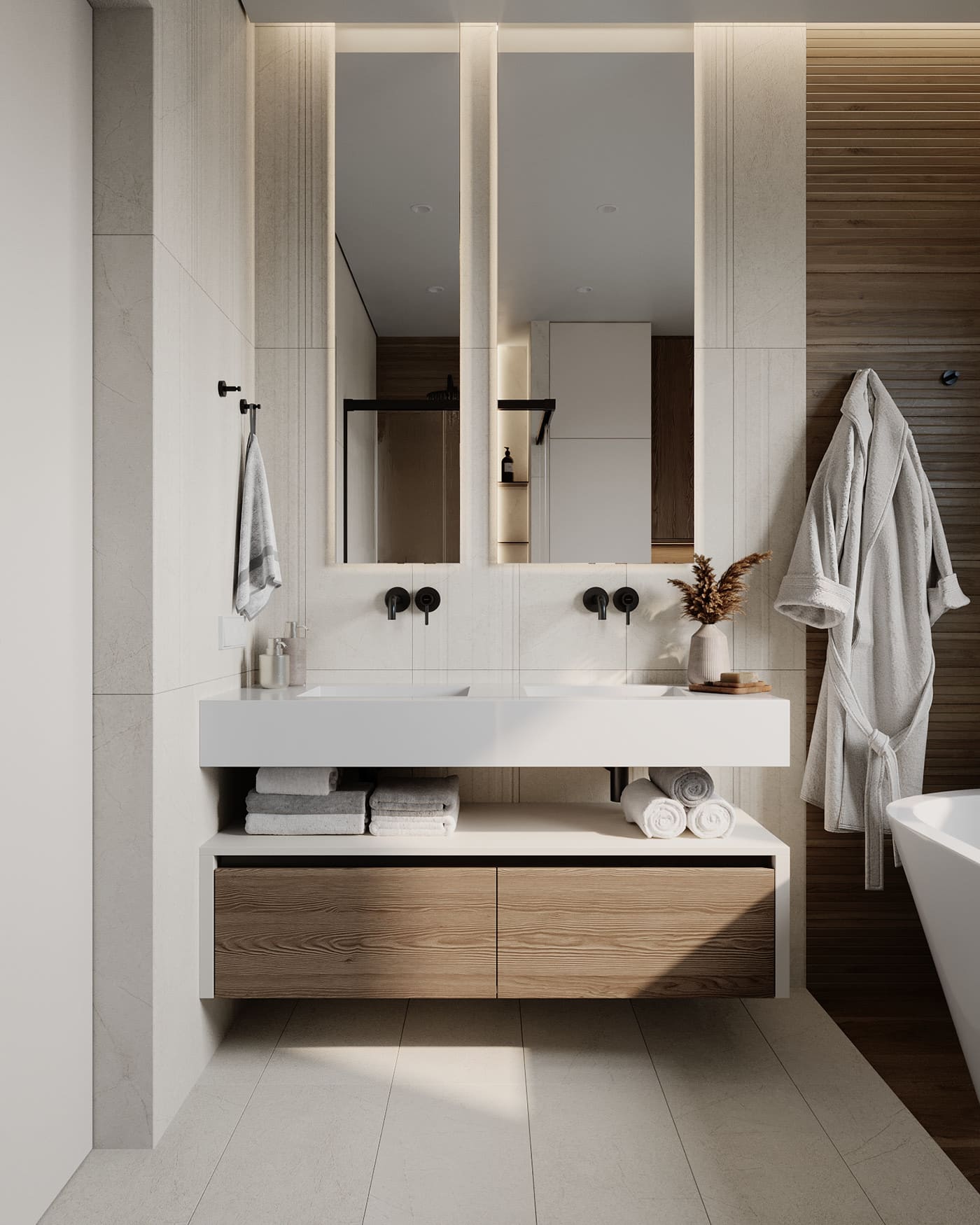 A functional apartment for a creative couple, bathroom, photo 41