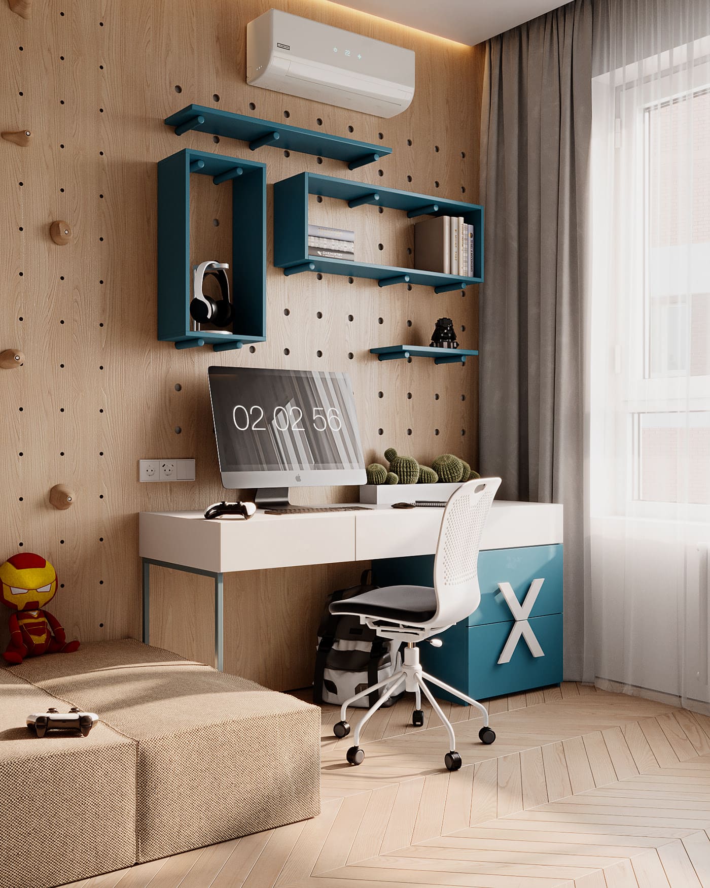 Prestigious bright apartment in minimalist style, child room, photo 11