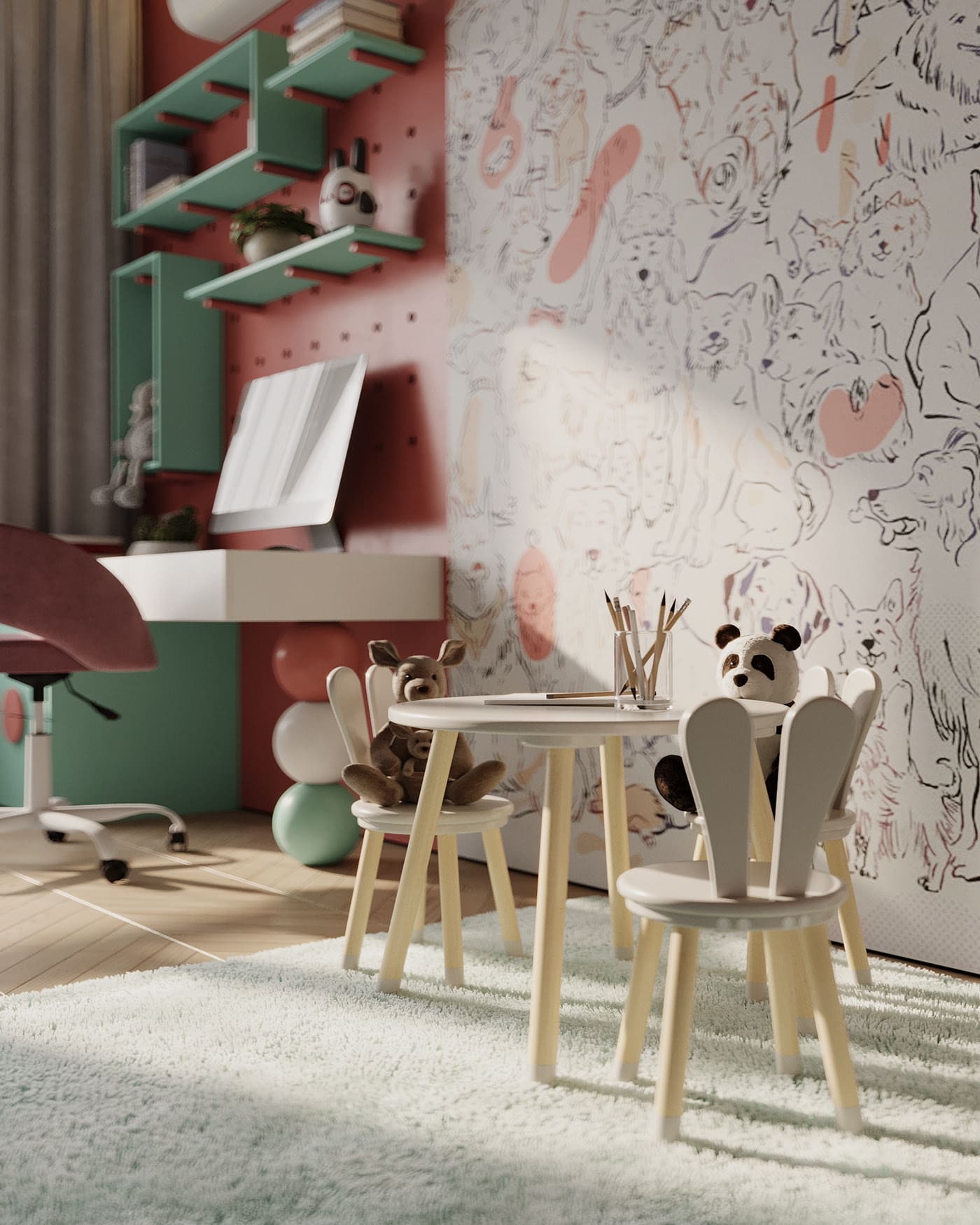Prestigious bright apartment in minimalist style, child room, photo 2