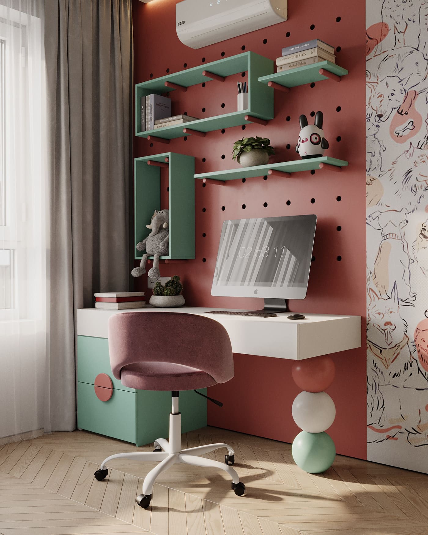 Prestigious bright apartment in minimalist style, child room, photo 1