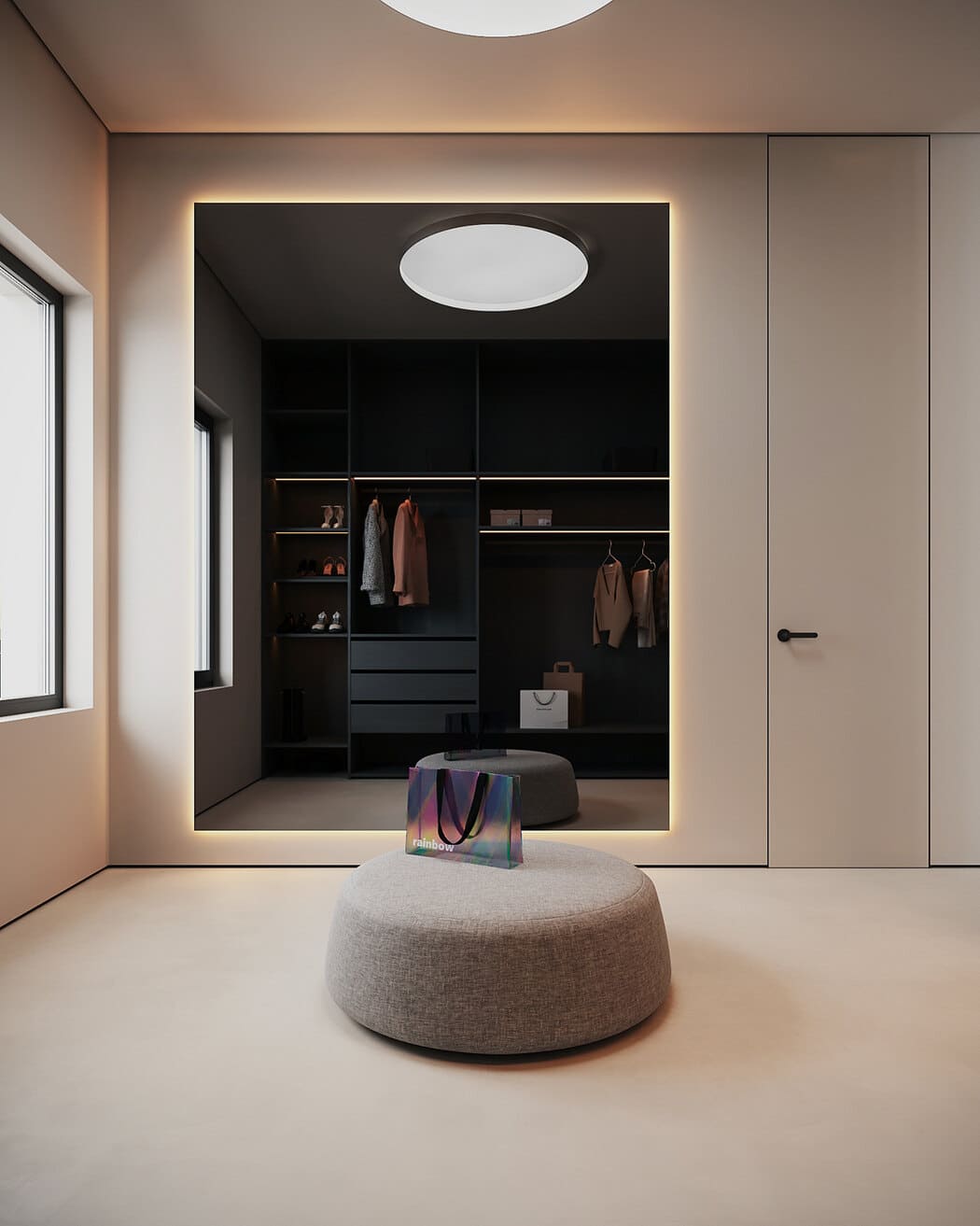 Multifunctional spacious apartment for a family, wardrobe, photo 85