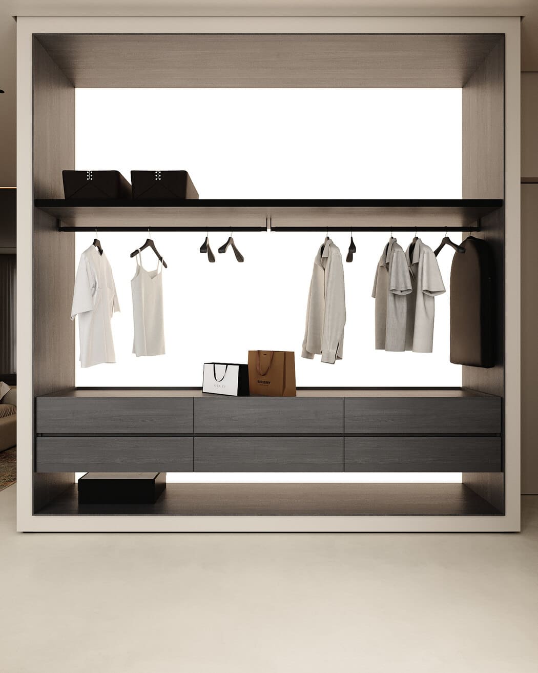 Multifunctional spacious apartment for a family, wardrobe, photo 59
