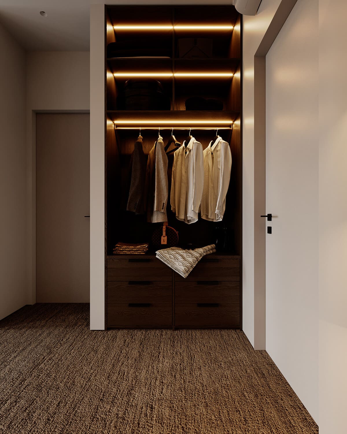 A large apartment for a modern family, wardrobe, photo 41