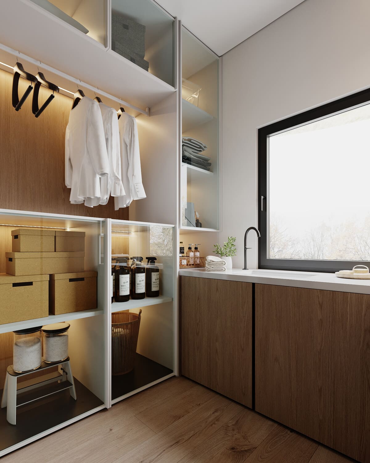 A large apartment for a modern family, wardrobe, photo 4 