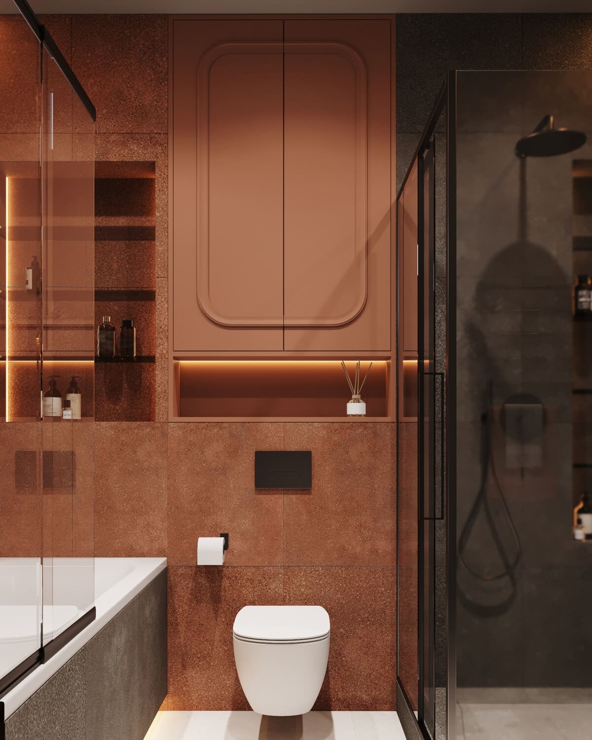 Aesthetic apartment for a young family, bathroom, photo 53