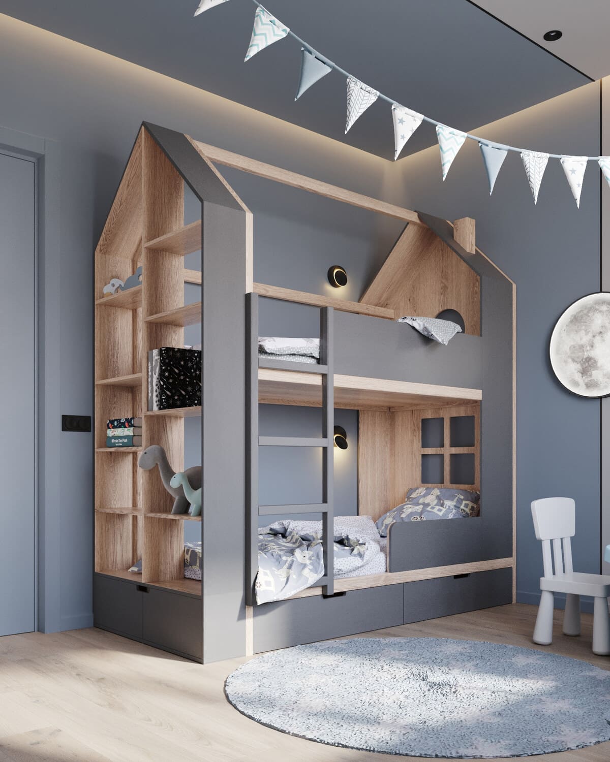 Aesthetic apartment for a young family, childroom, photo 42
