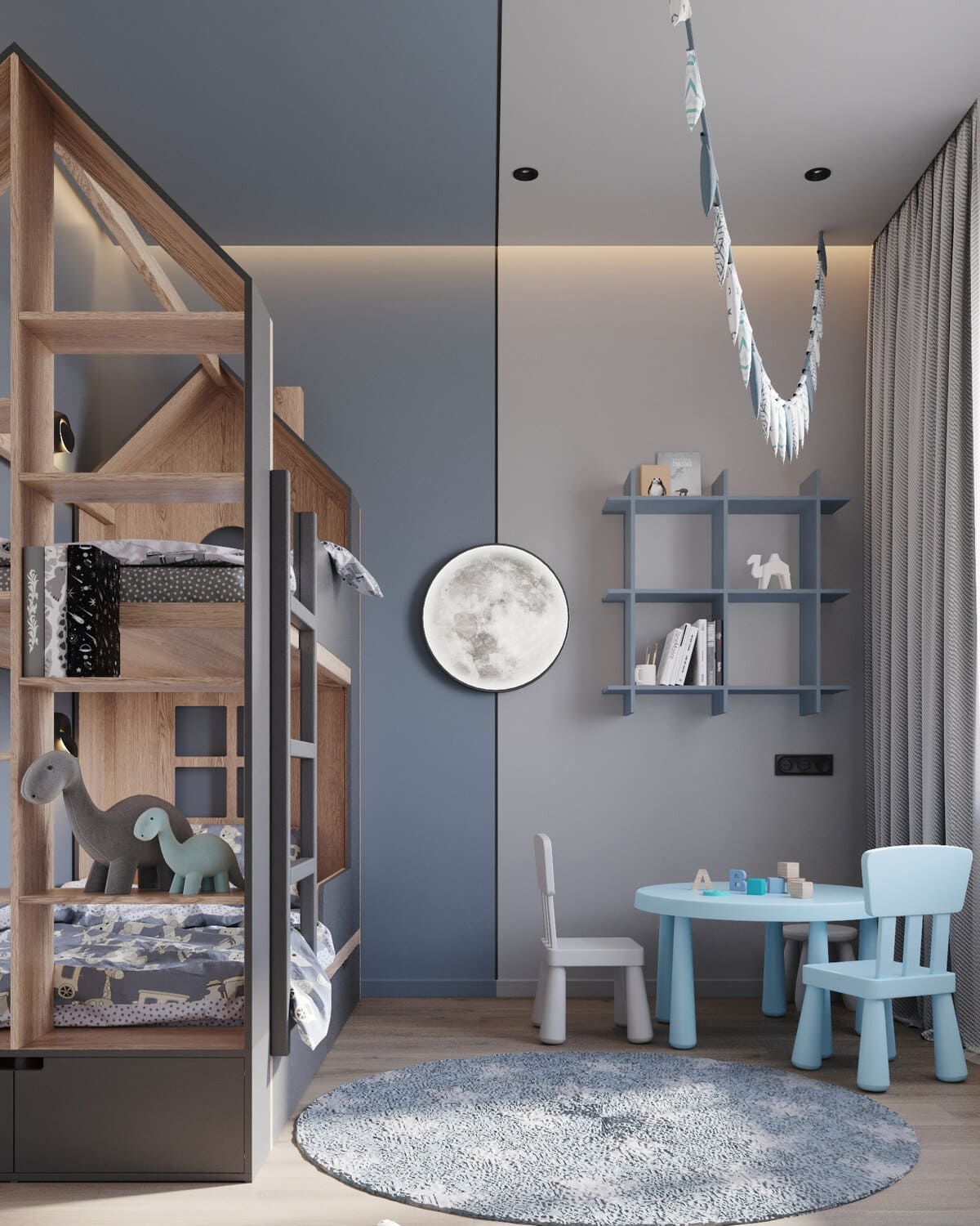 Aesthetic apartment for a young family, childroom, photo 41