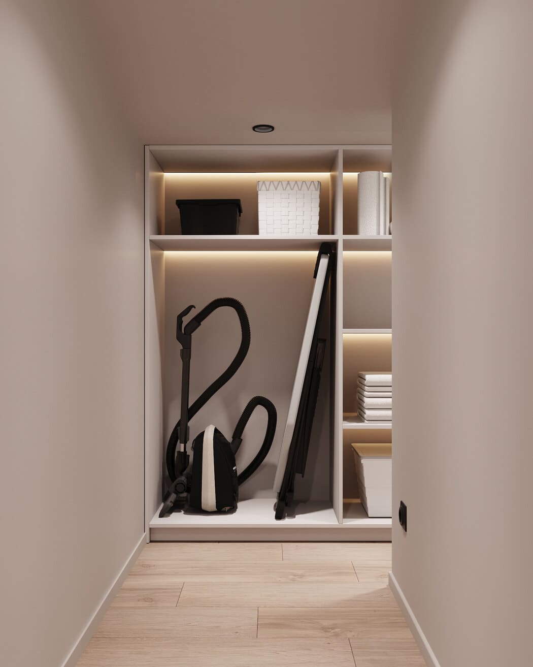 Aesthetic apartment for a young family, wardrobe, photo 10