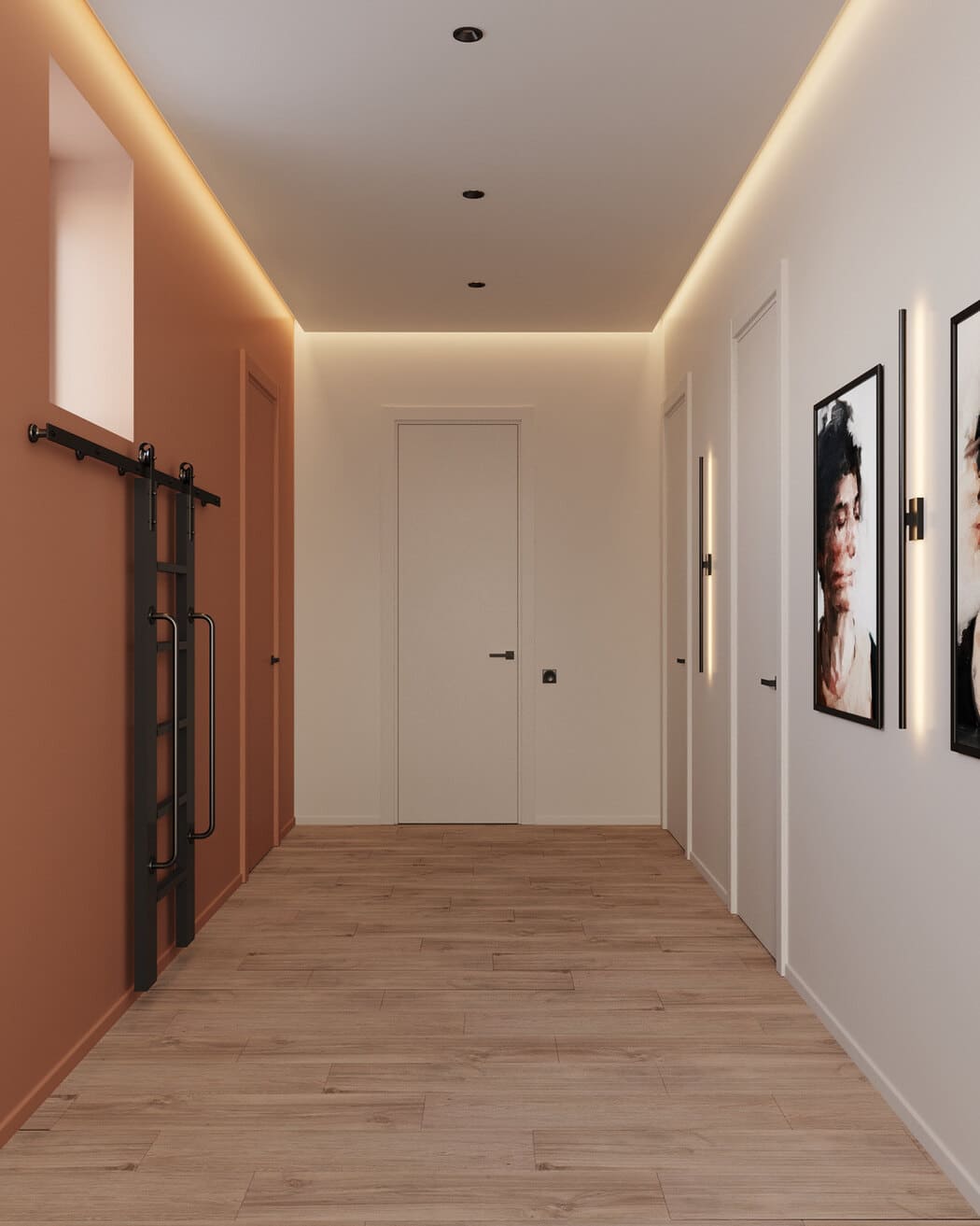 Естетична квартира для молодої сім'ї, коридор, фото 4