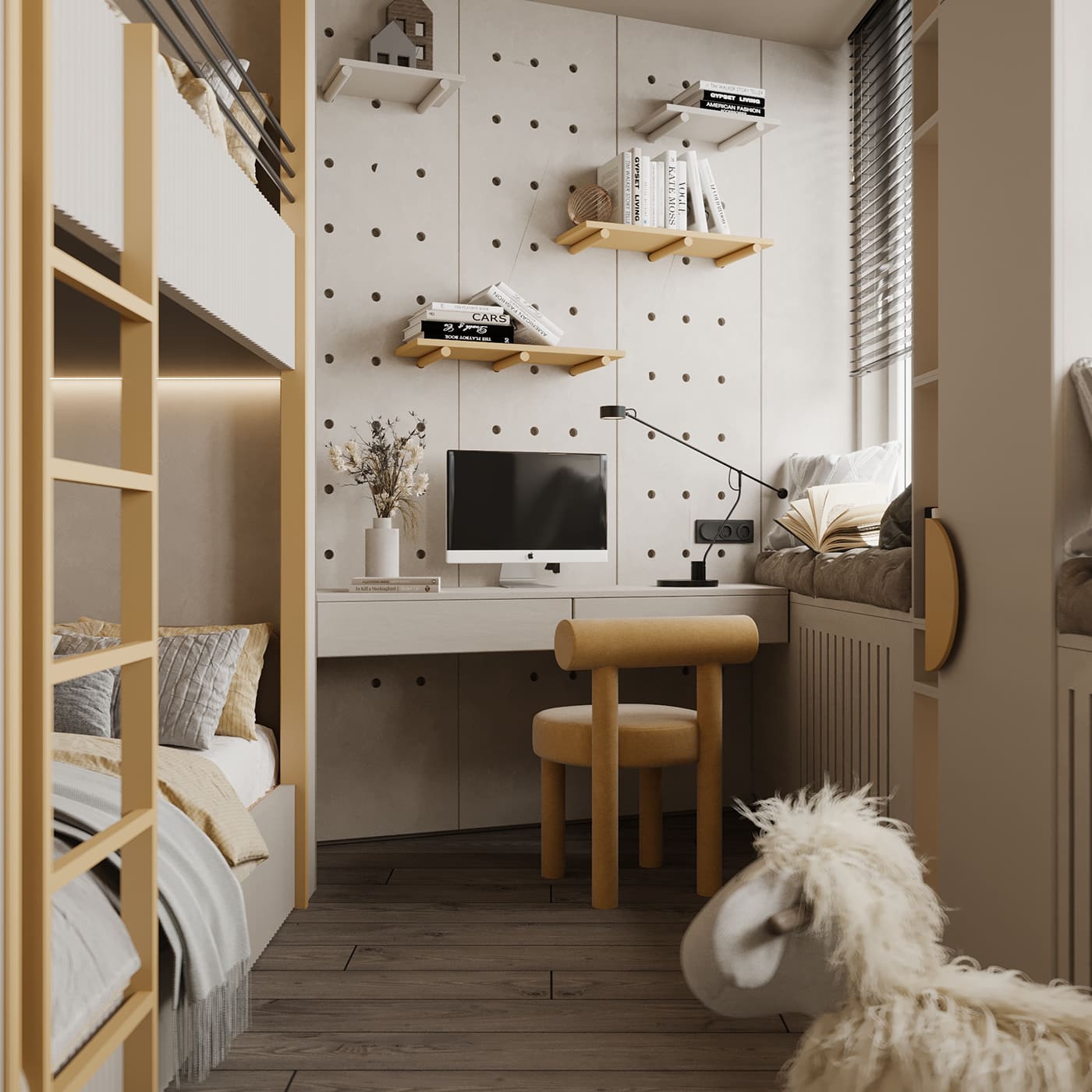 Cozy apartment in soft colors, childroom, photo 31