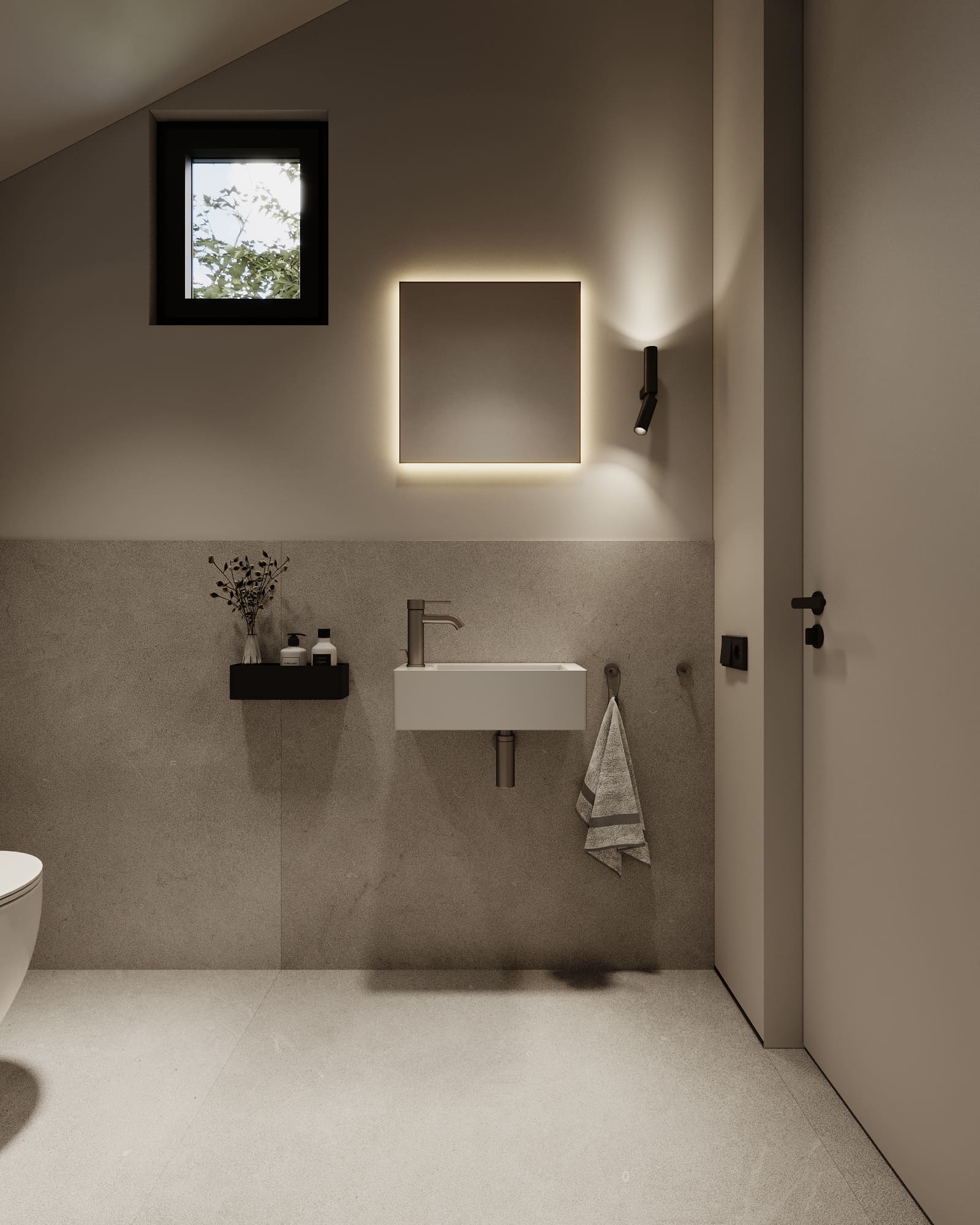 Family house project in the Republic of Ghana, guest bathroom , photo 1