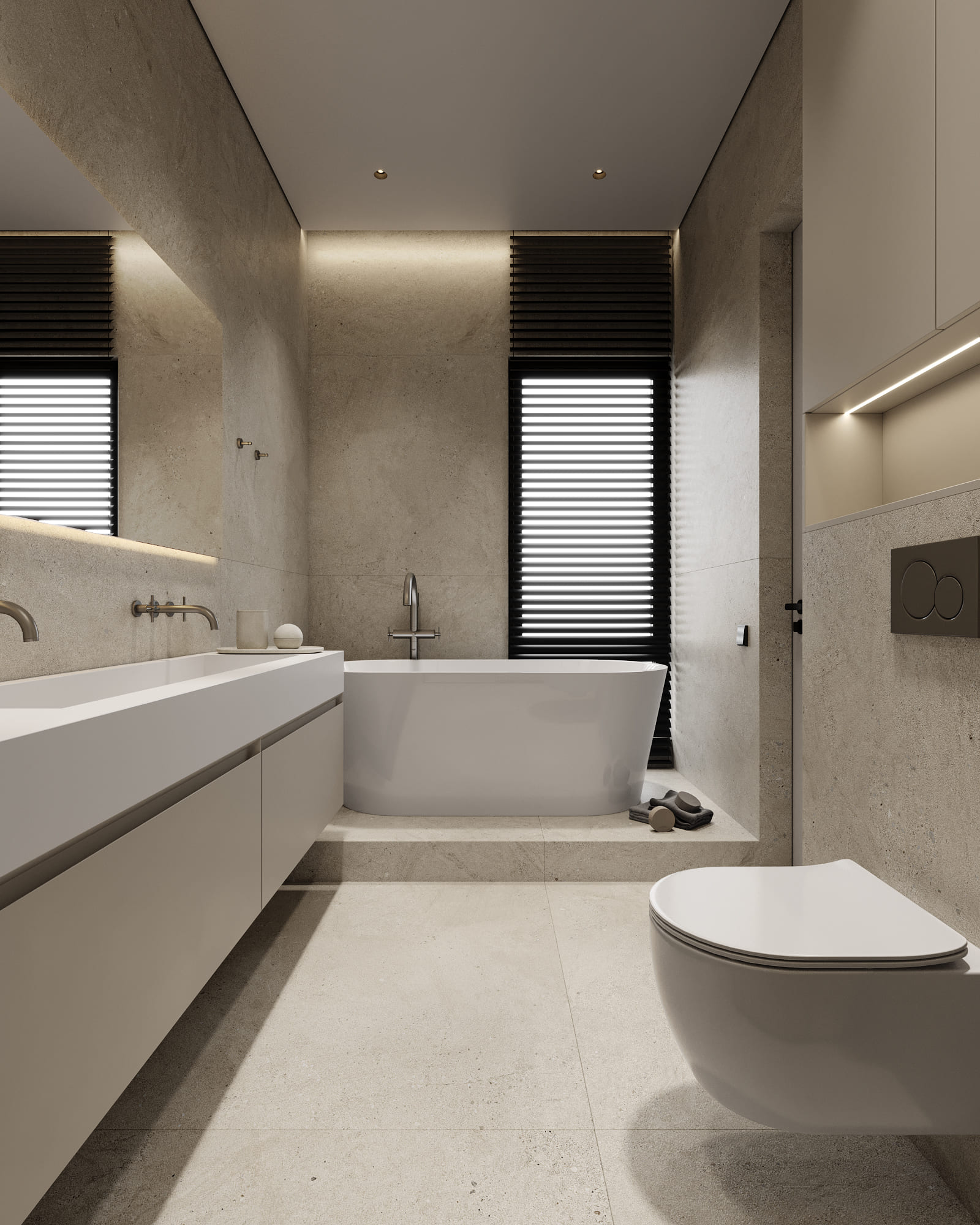 Family house project in the Republic of Ghana, master bathroom, photo 3