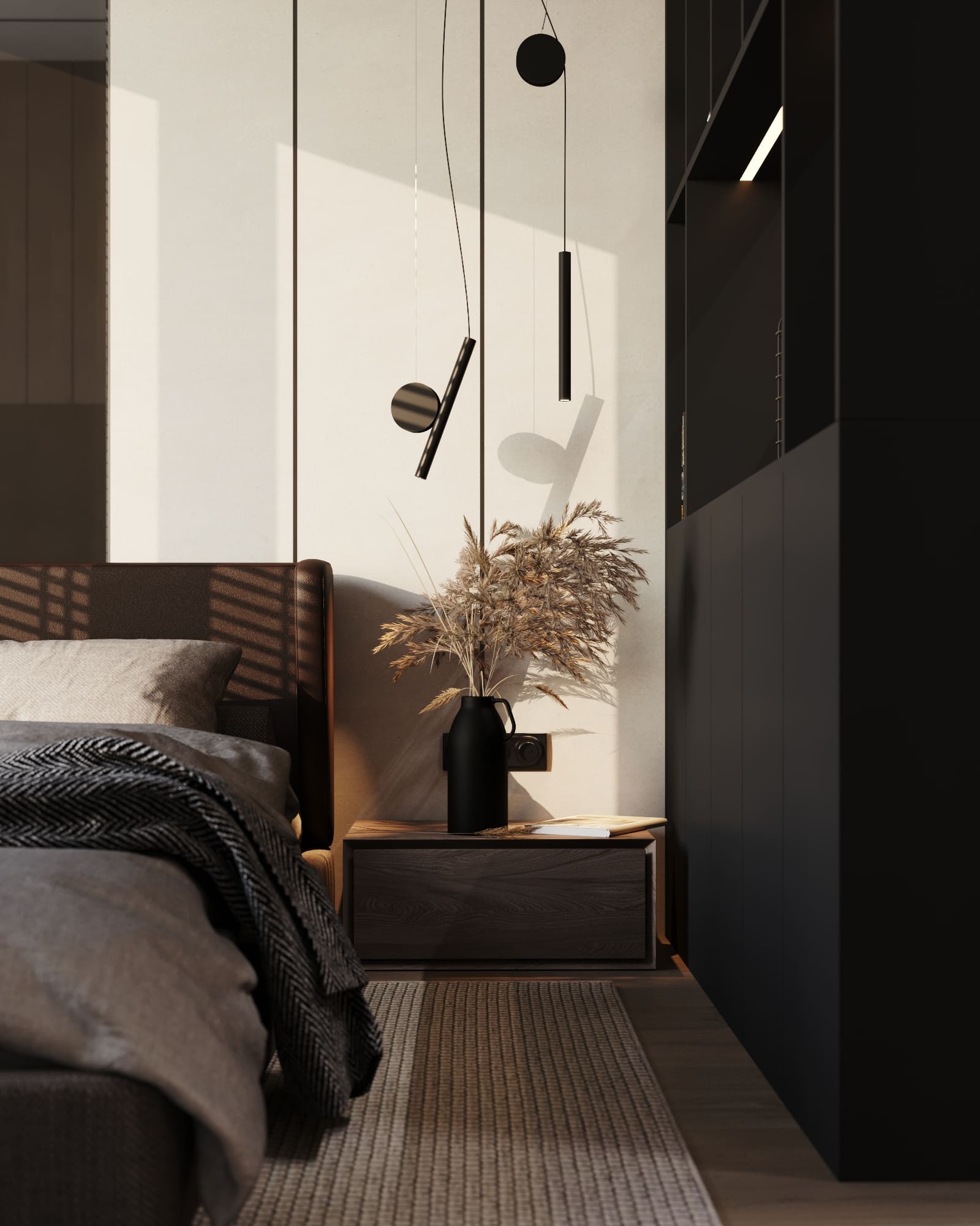 Modern apartment for a bachelor, bedroom, photo 2