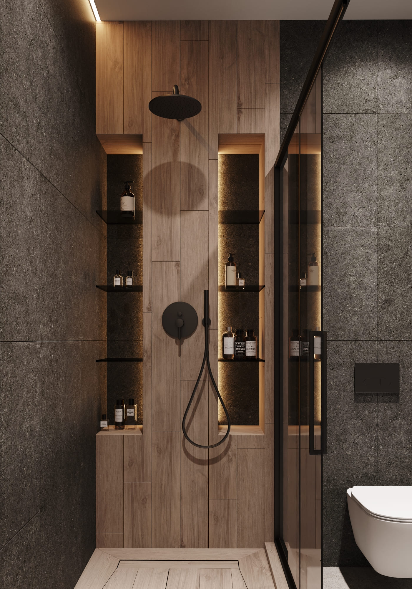 Modern apartment for a bachelor, guest bathroom, photo 4