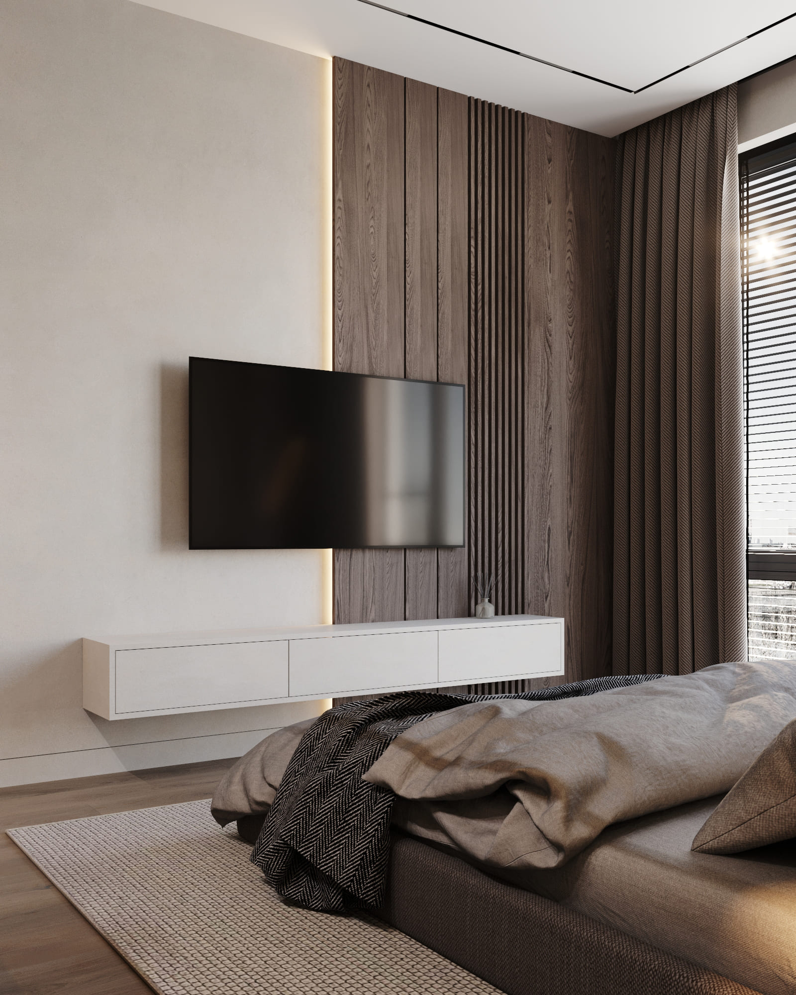 Modern apartment for a bachelor, bedroom, photo 4