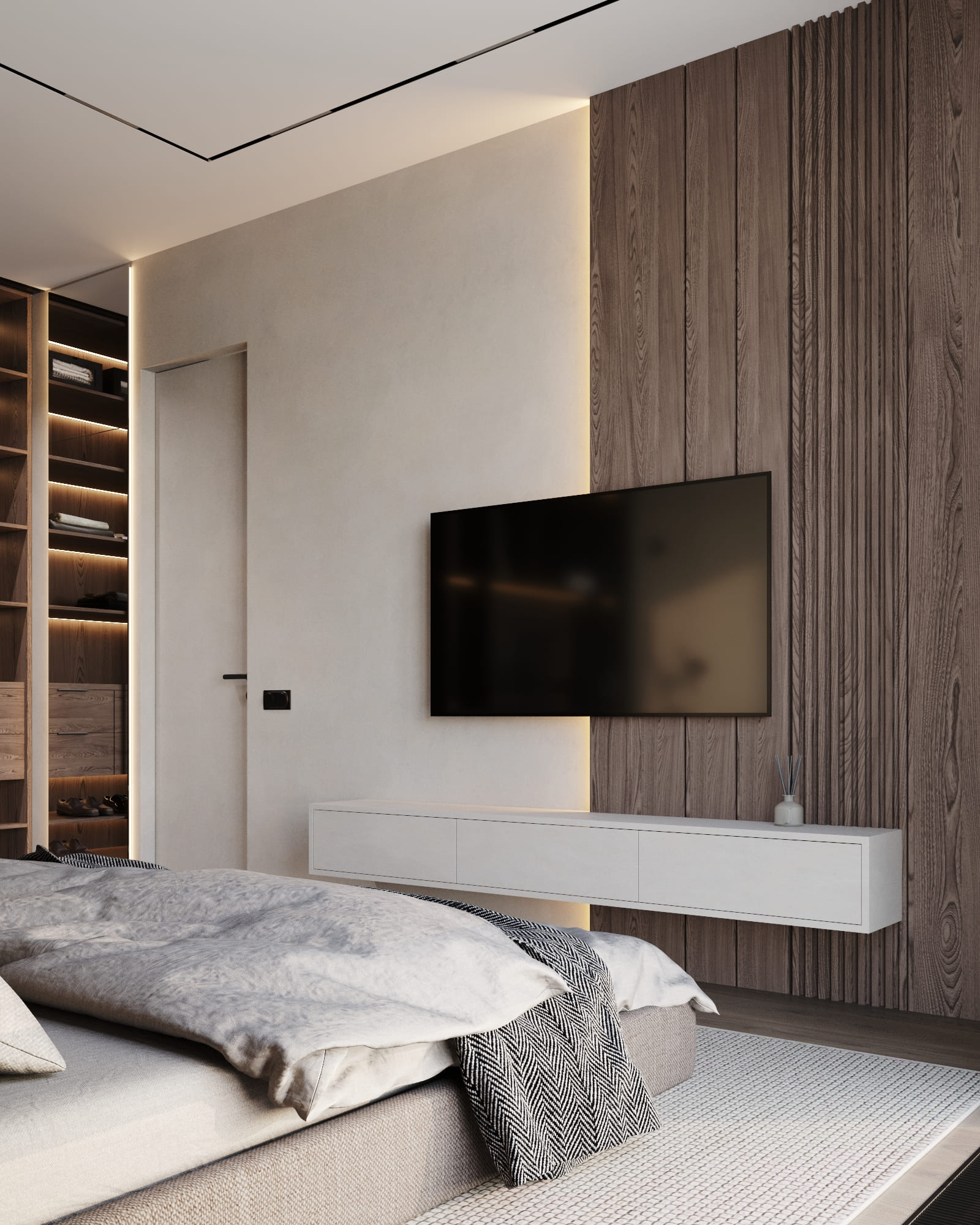 Modern apartment for a bachelor, bedroom, photo 5