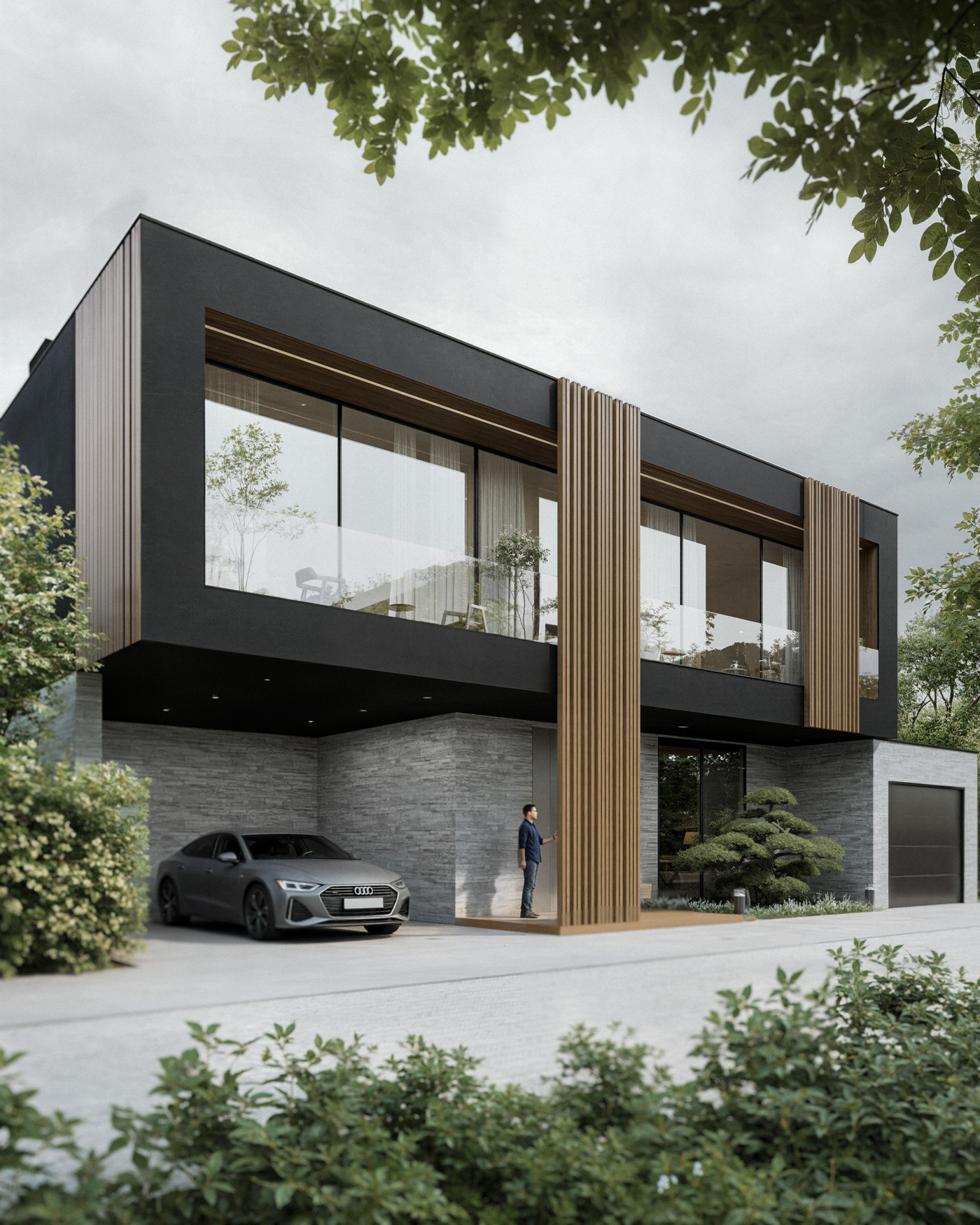Фасад, кадр 2 — Архитектурный проект дома 340 м² в Нидерландах