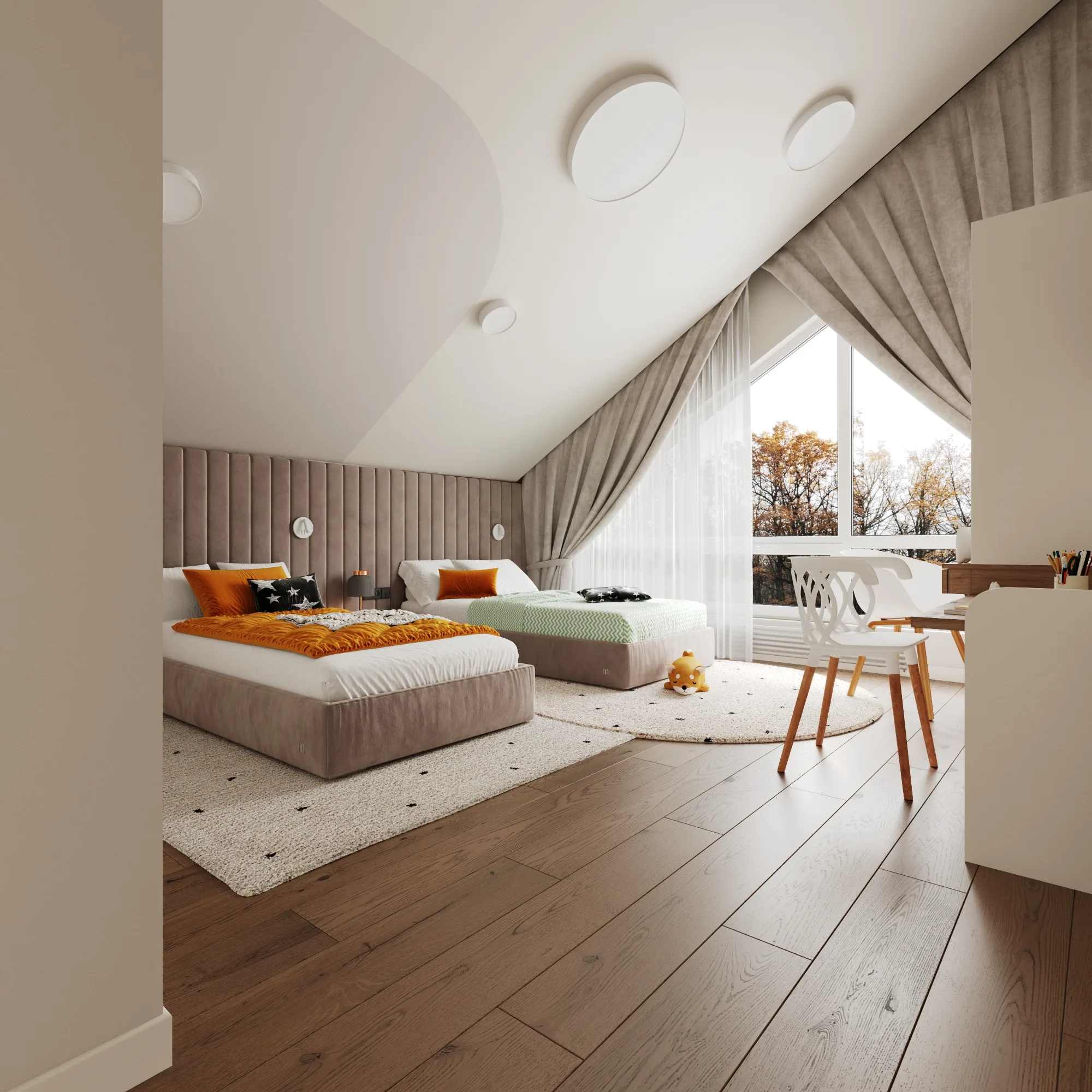 Детская комната, кадр 3 — Дизайн-проект дома 243 м² в Киеве
