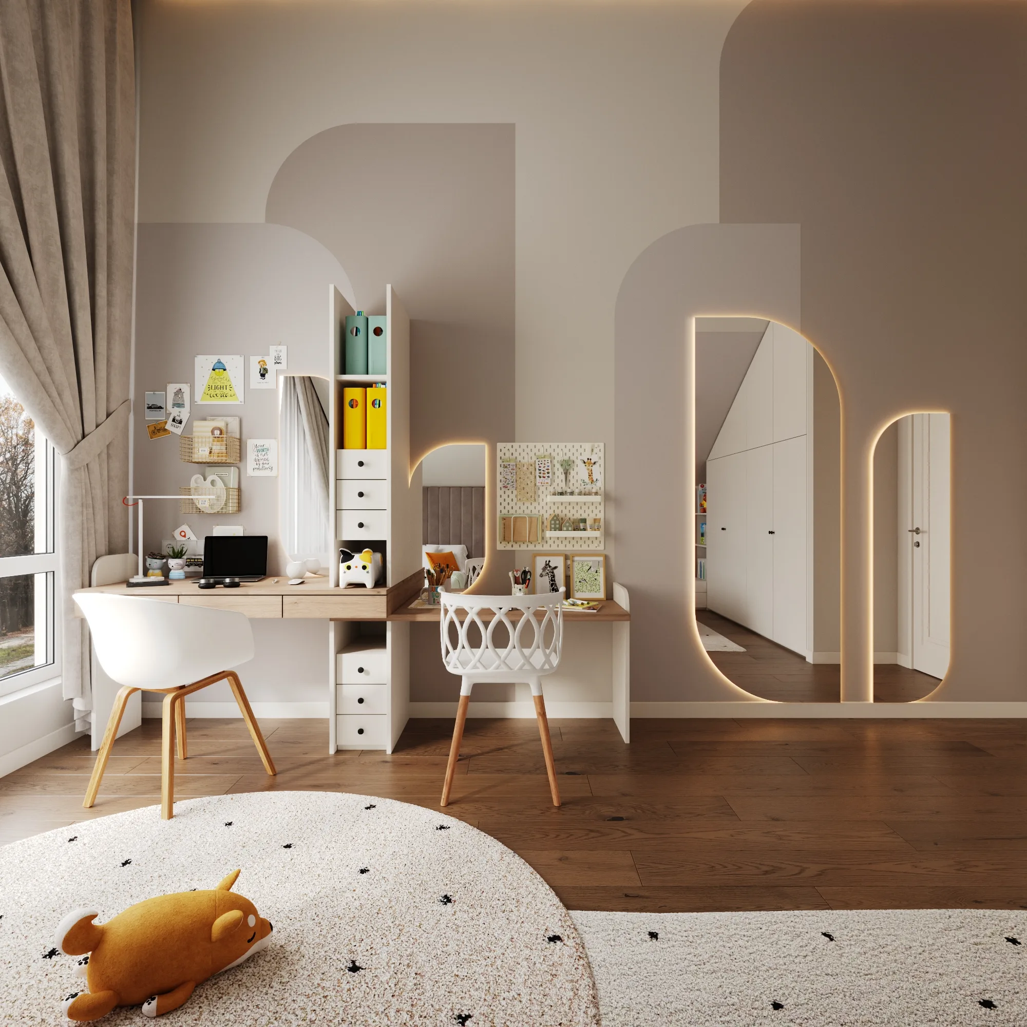 Детская комната, кадр 4 — Дизайн-проект дома 243 м² в Киеве