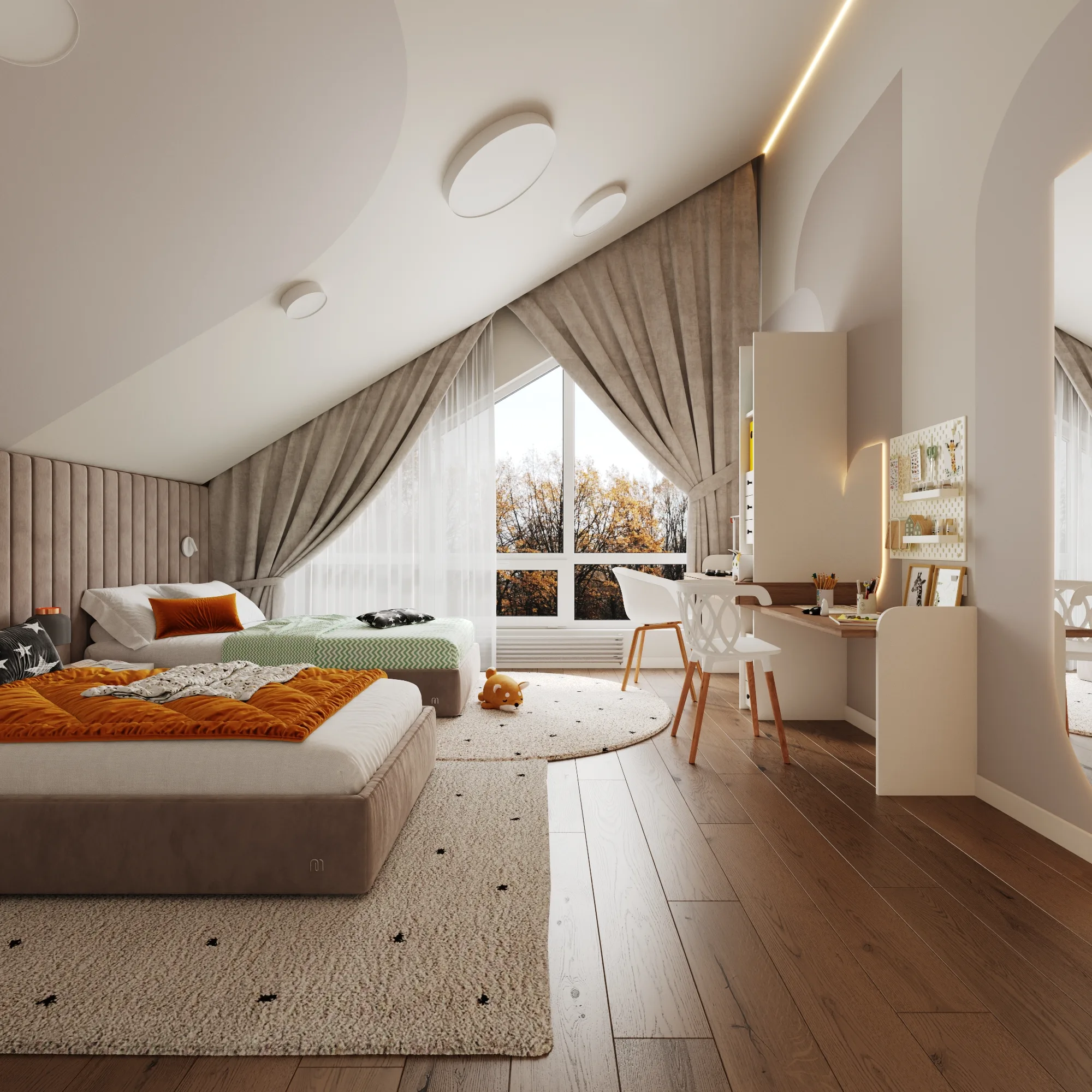 Детская комната, кадр 5 — Дизайн-проект дома 243 м² в Киеве