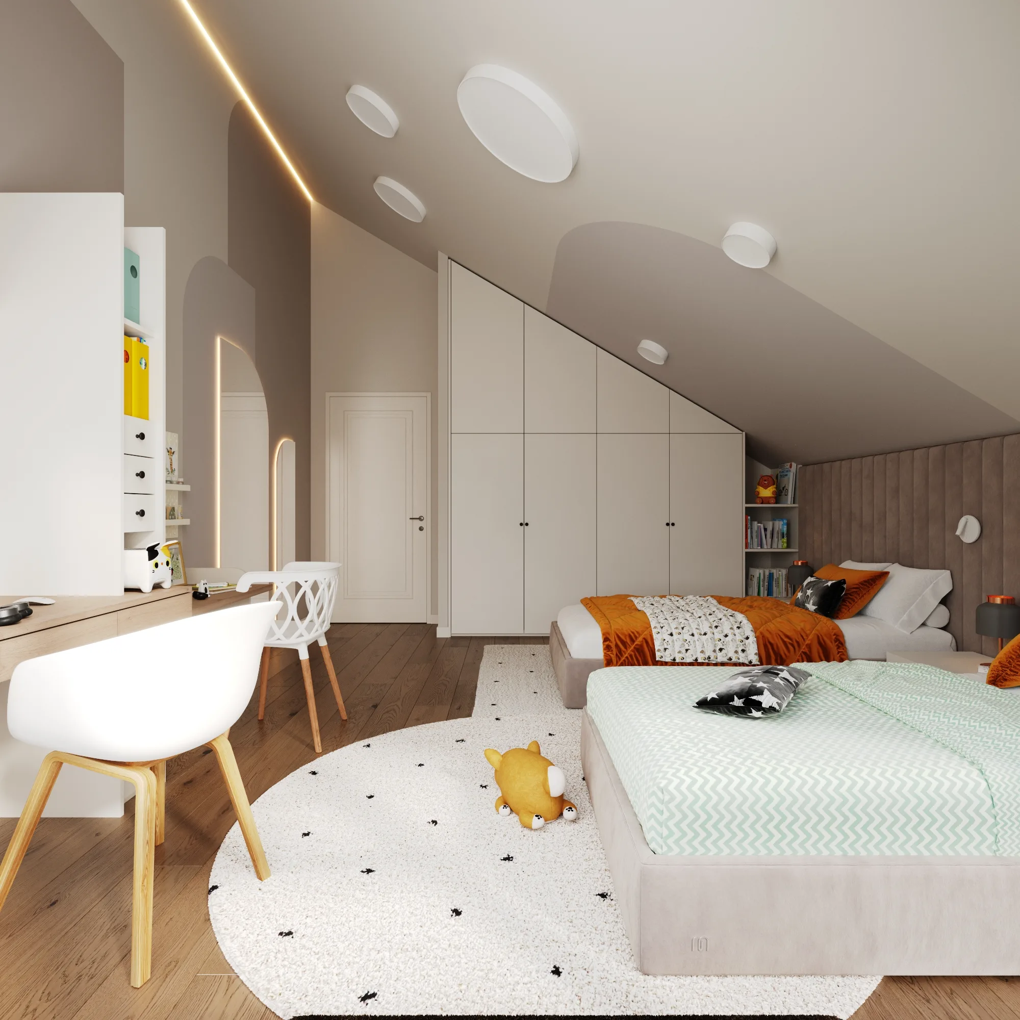 Детская комната, кадр 7 — Дизайн-проект дома 243 м² в Киеве