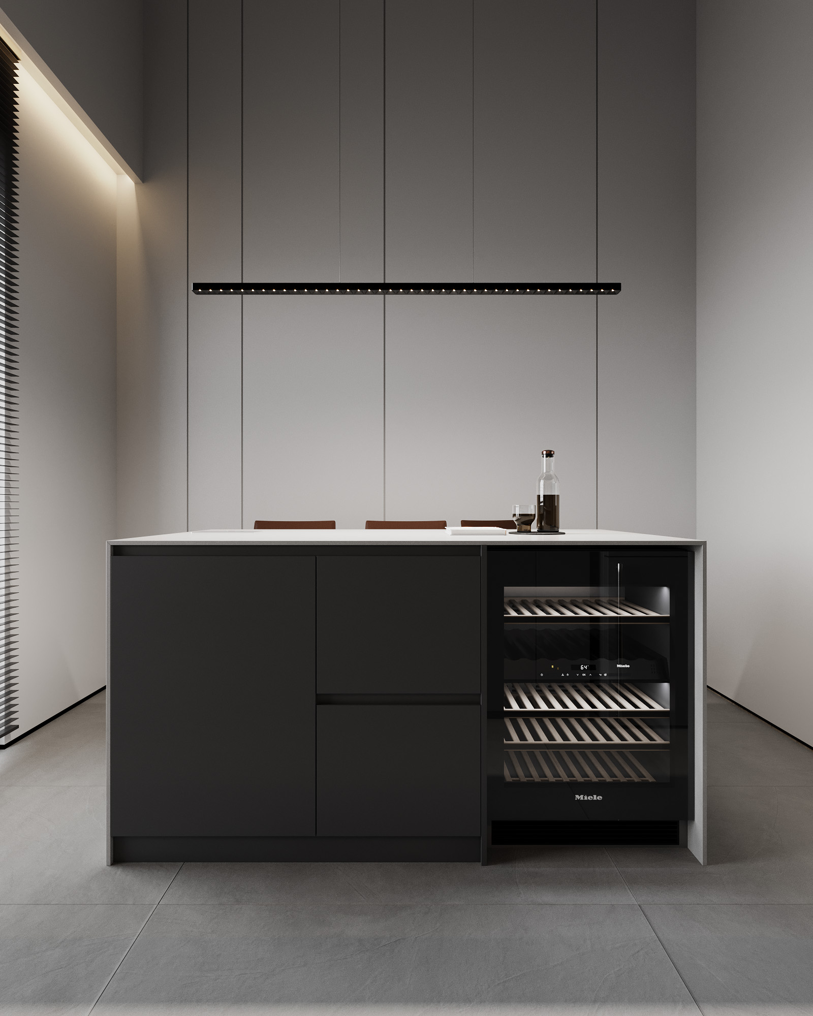 Kitchen, кадр 6 — Дизайн-проект квартиры 98 м² в Тиране