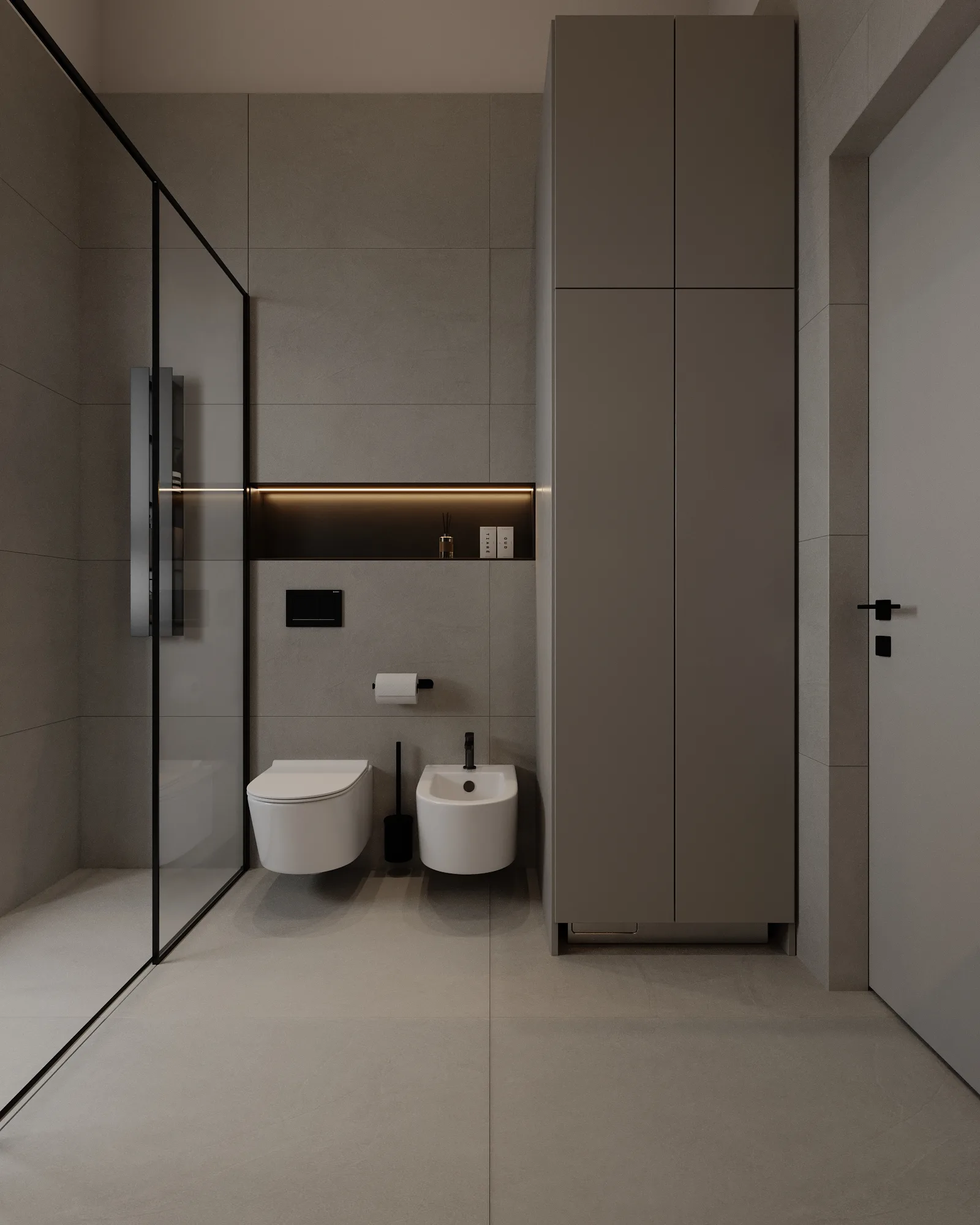 Мастер санузел, кадр 5 — Дизайн-проект квартиры 98 м² в Тиране