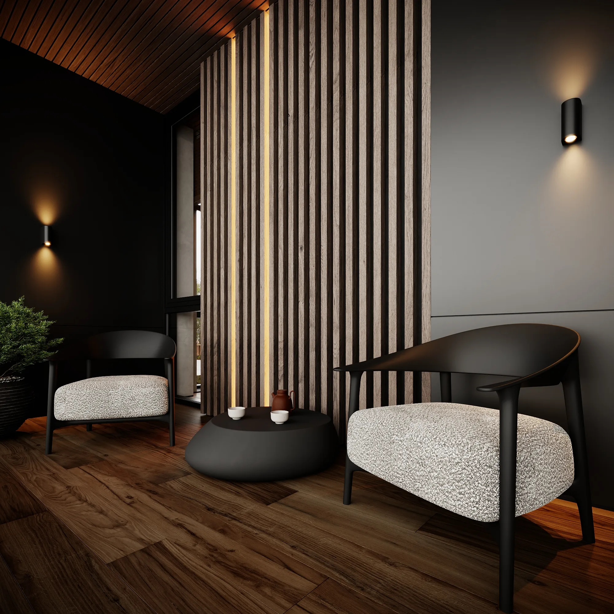 Балкон, кадр 3 — Дизайн-проект дома 290 м² в Алматы