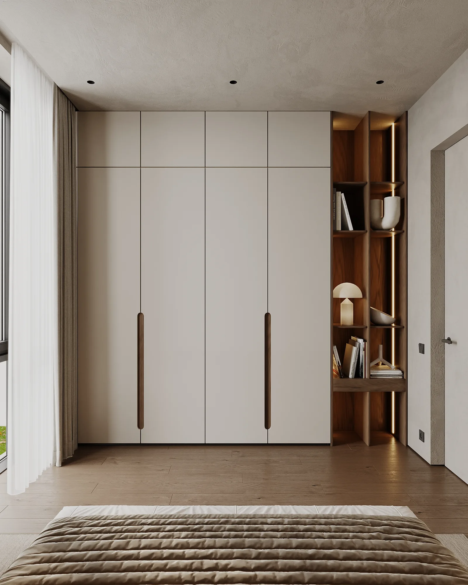 Гостевая спальня, кадр 2 — Дизайн-проект дома 290 м² в Алматы