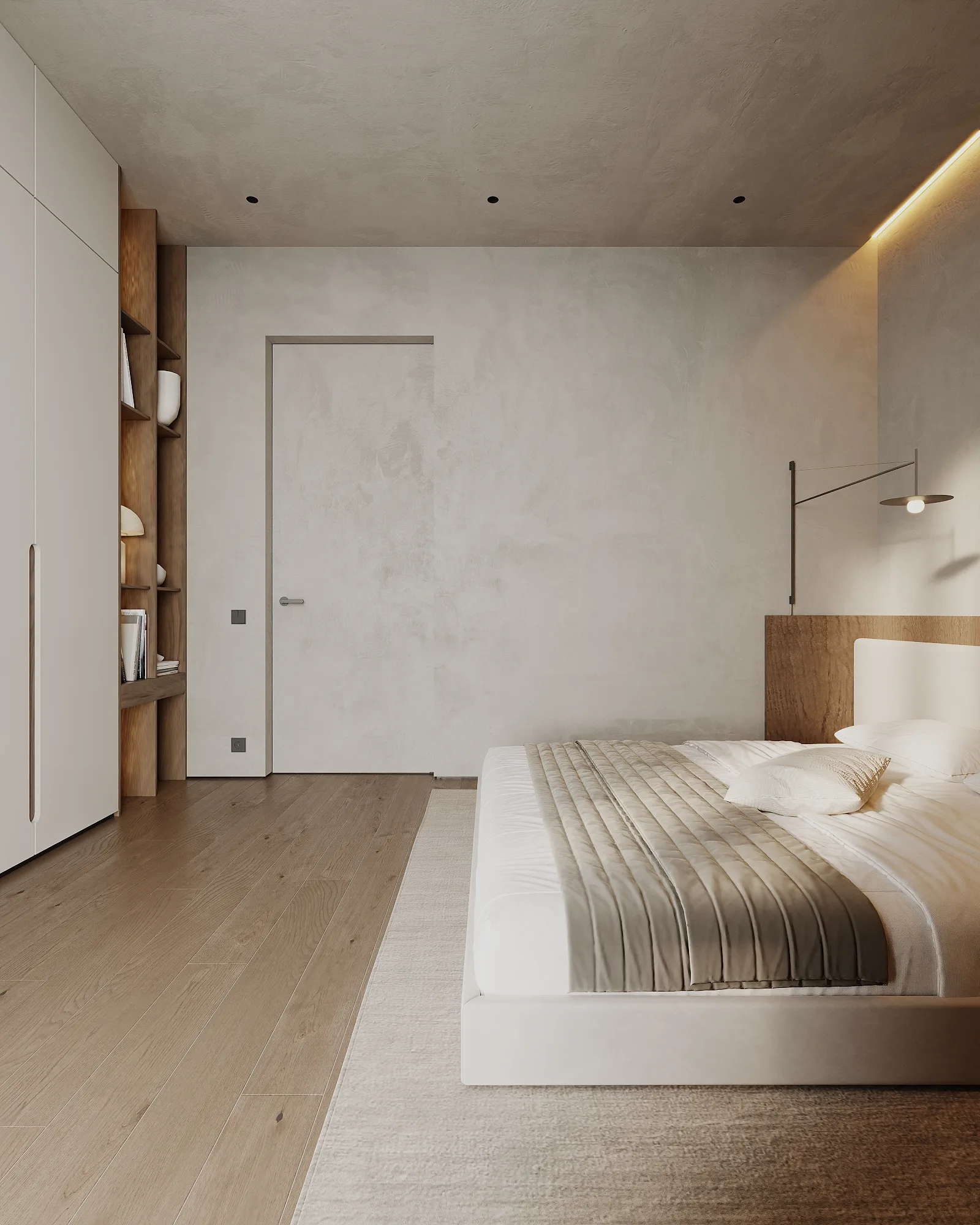Гостевая спальня, кадр 8 — Дизайн-проект дома 290 м² в Алматы