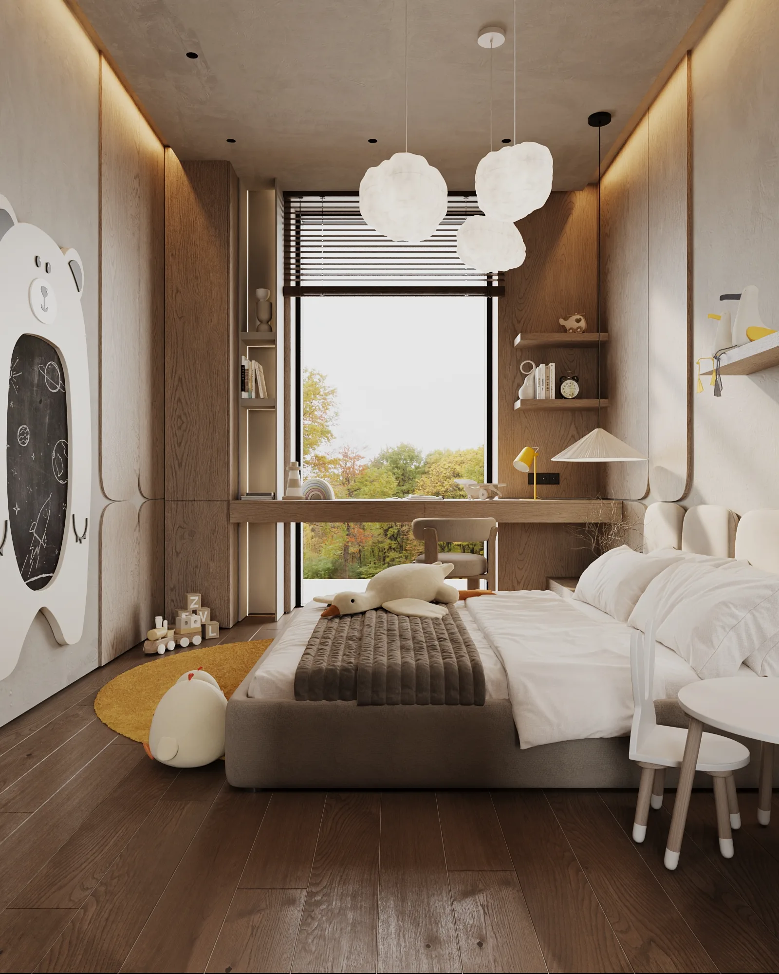 Детская, кадр 3 — Дизайн-проект дома 290 м² в Алматы